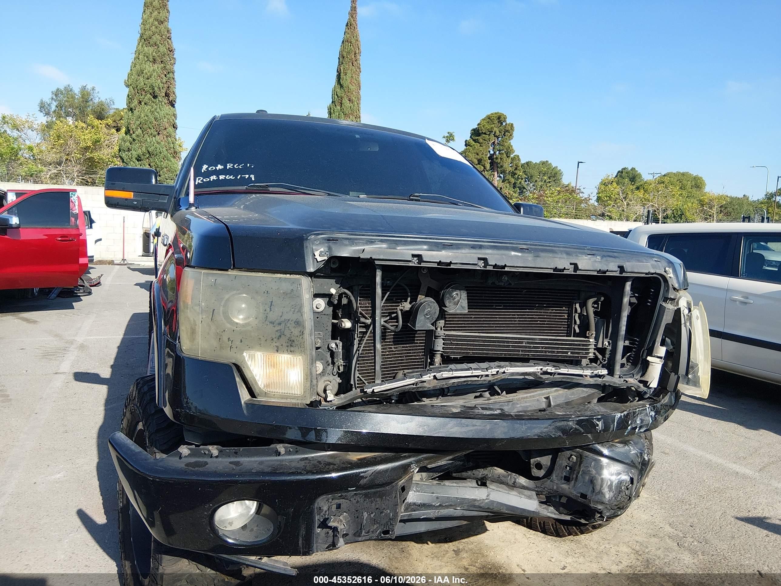 2012 Ford F-150 Fx2 Black vin: 1FTFW1CT2CKD97479