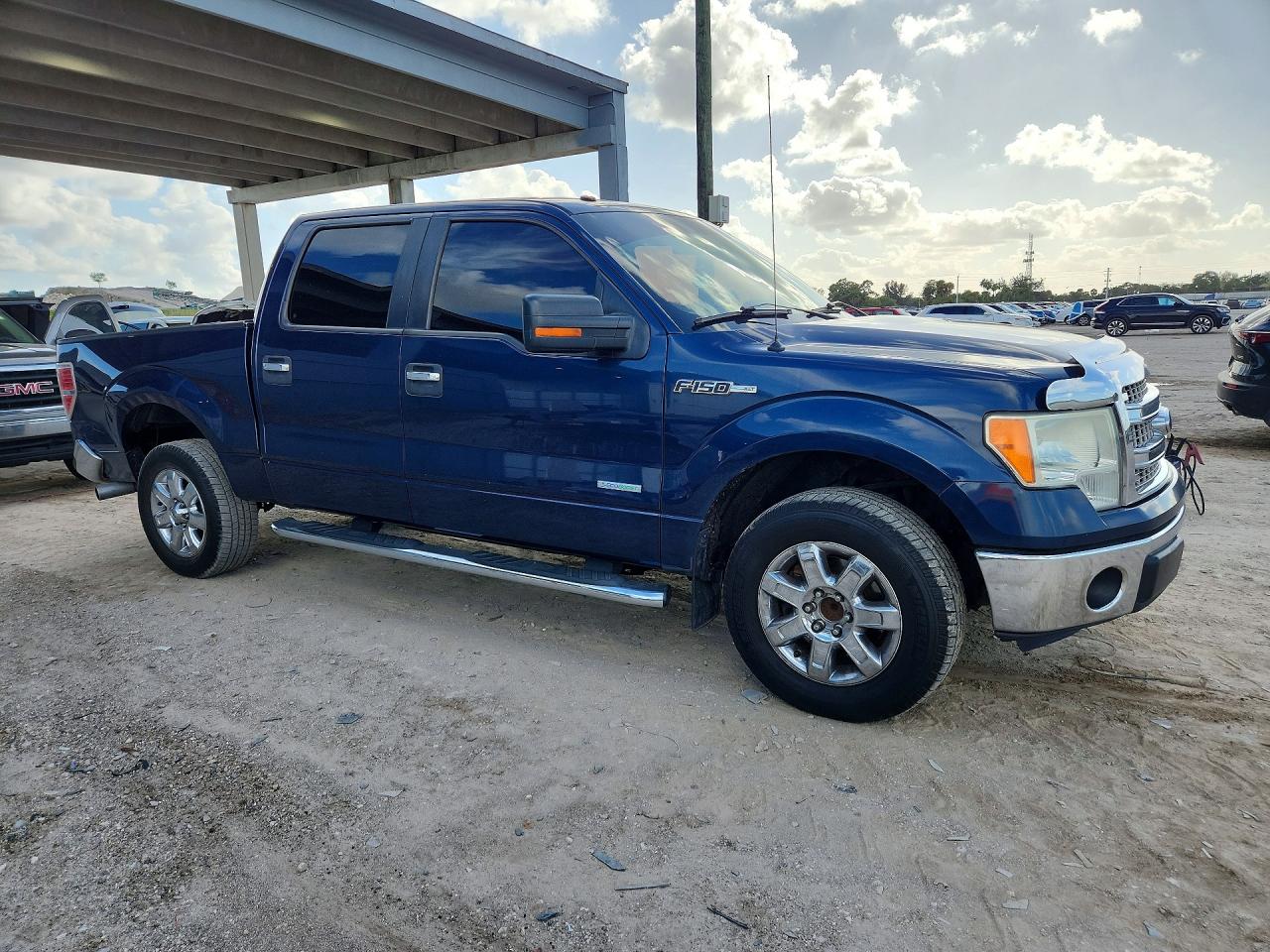 2013 Ford F150 Supercrew Blue vin: 1FTFW1CT2DFD54707
