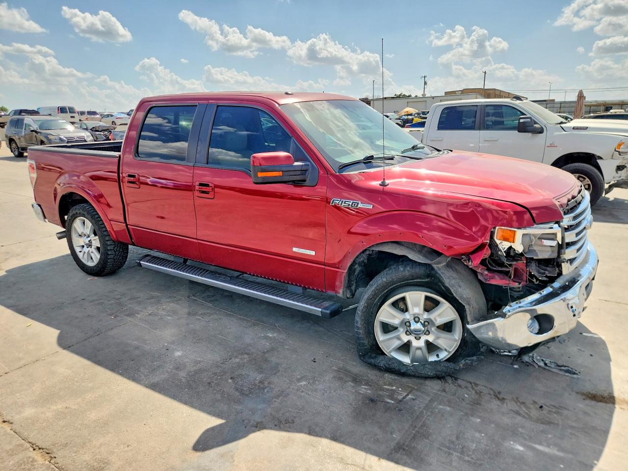 2013 Ford F150 Supercrew Red vin: 1FTFW1CT2DKD88962