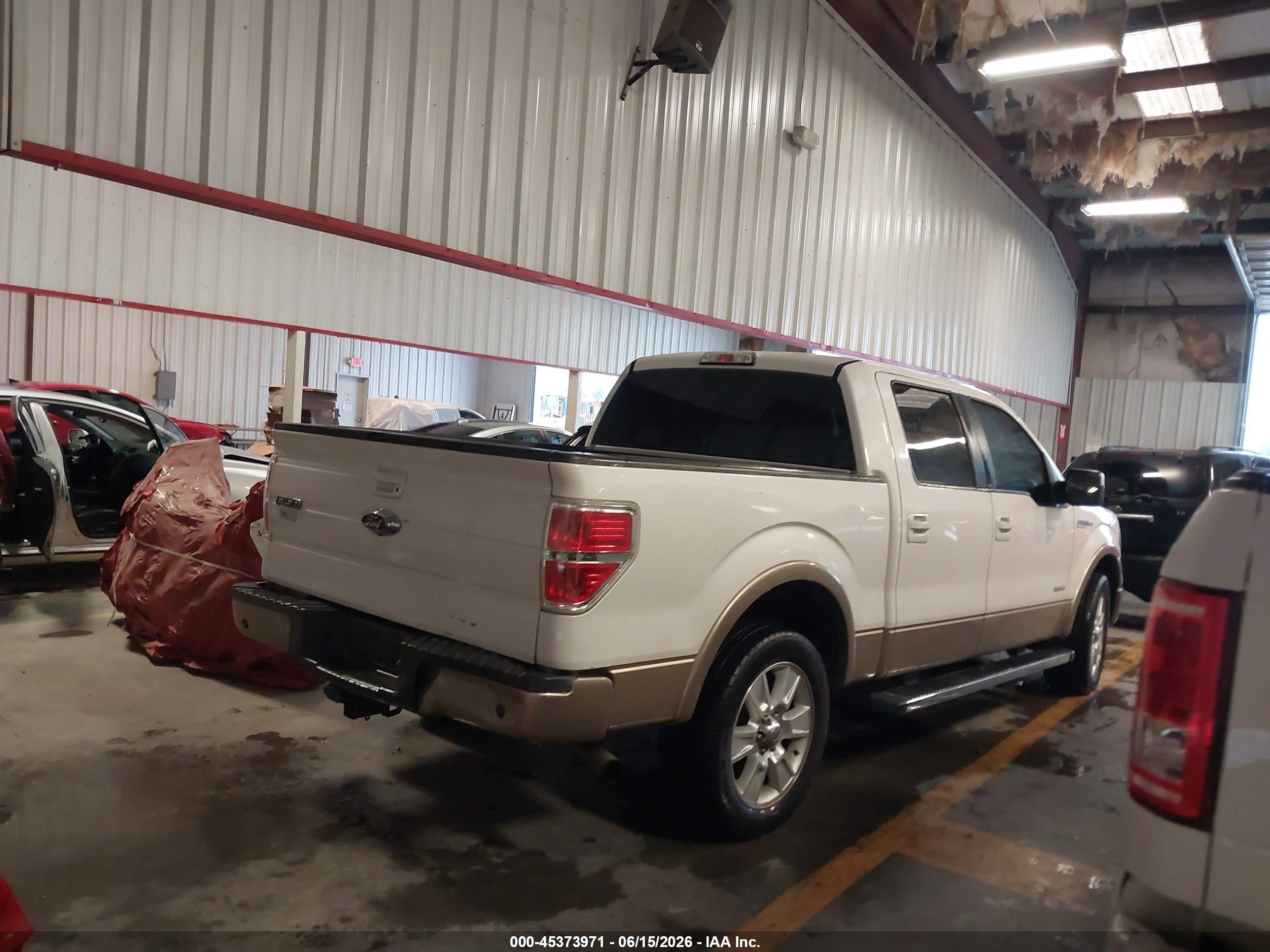 2013 Ford F-150 Lariat White vin: 1FTFW1CT2DKD94311