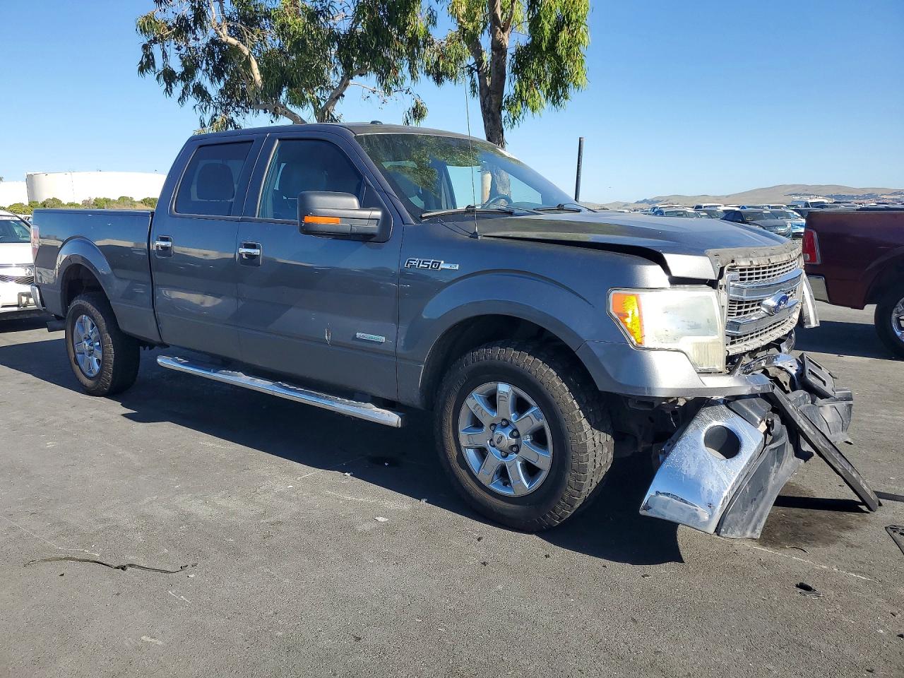 2013 Ford F150 Supercrew Gray vin: 1FTFW1CT2DKG11372