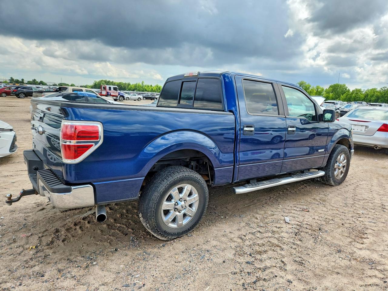 2014 Ford F150 Supercrew Blue vin: 1FTFW1CT2EFD08263