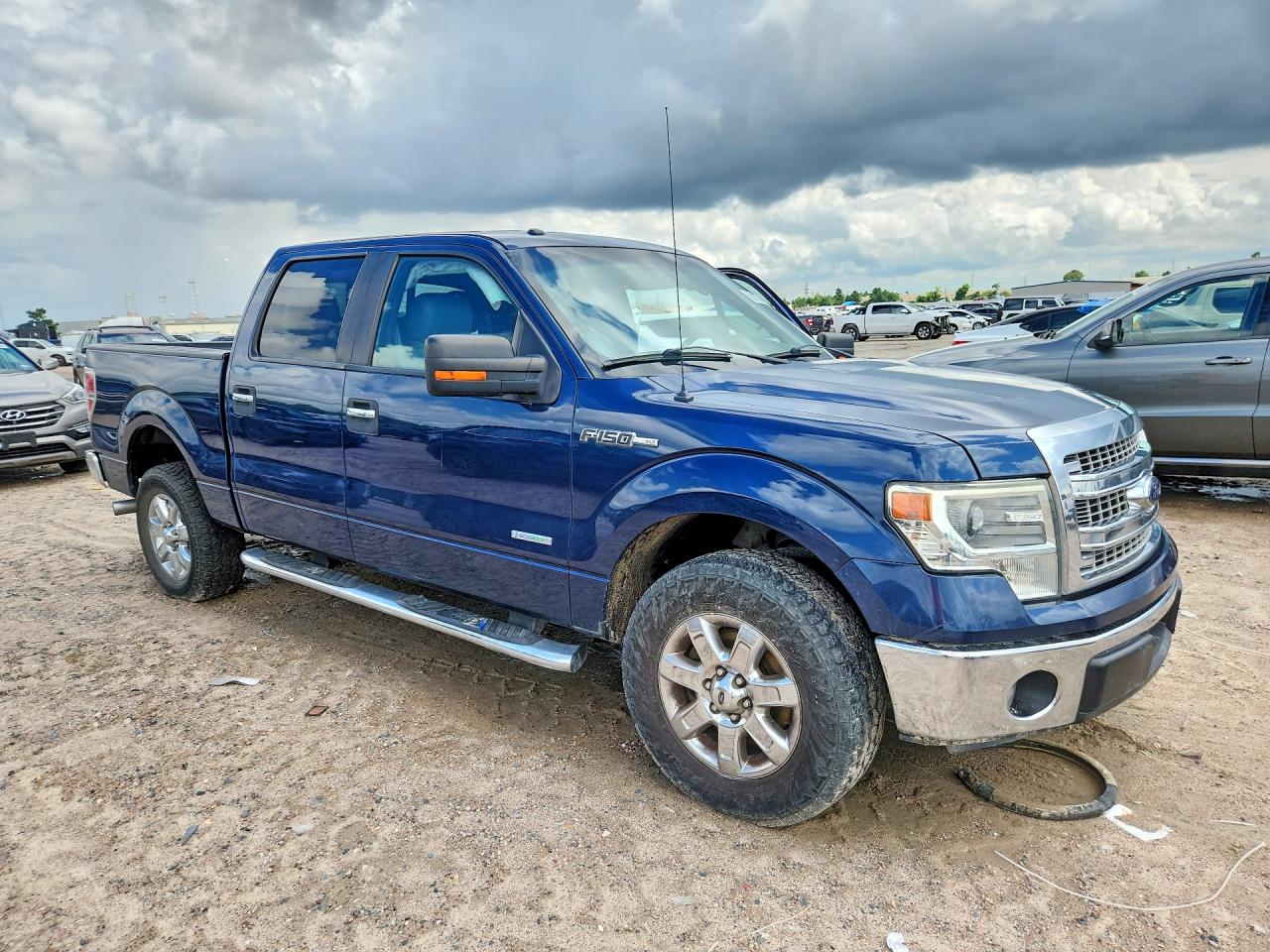 2014 Ford F150 Supercrew Blue vin: 1FTFW1CT2EFD08263