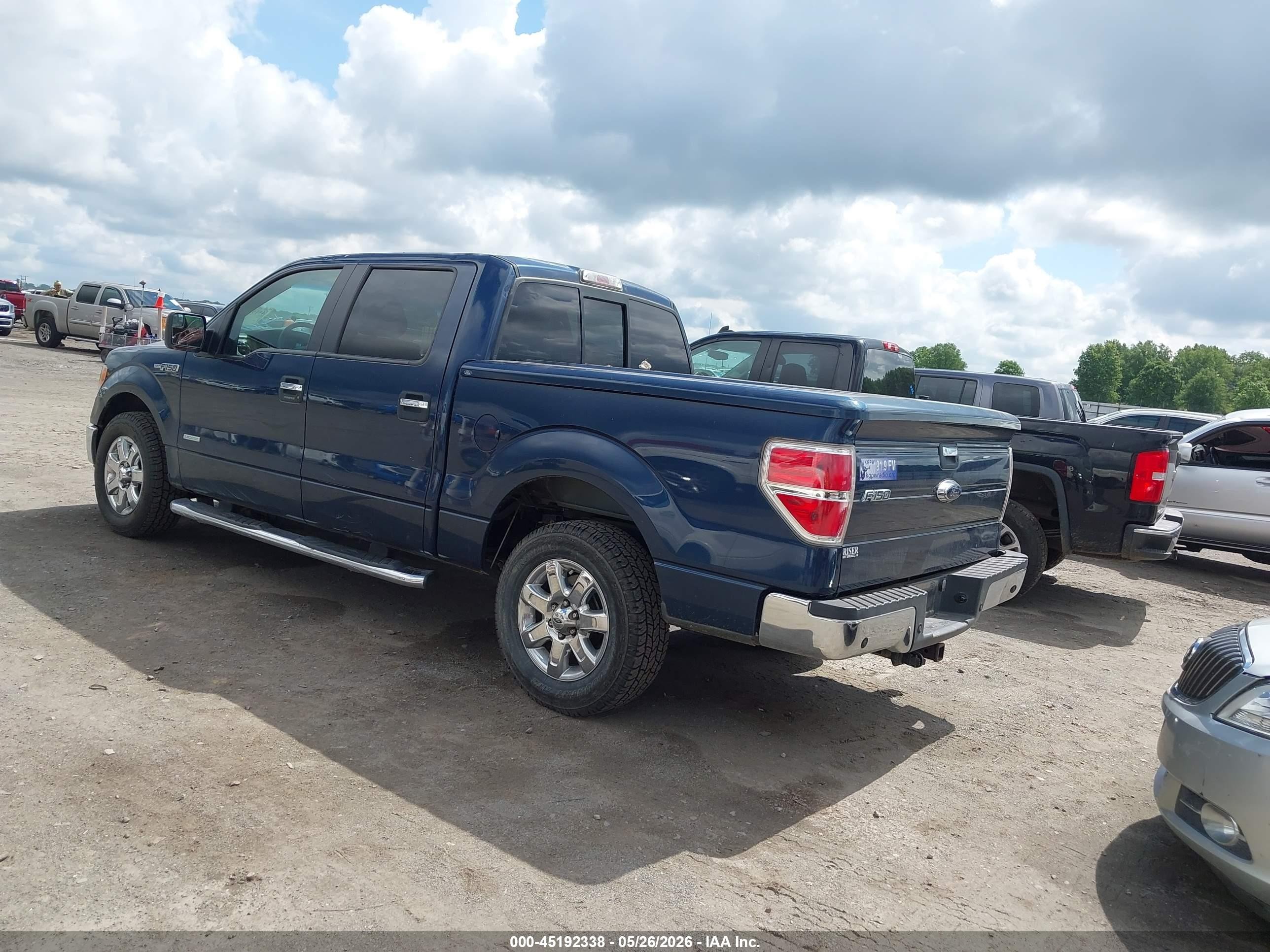 2014 Ford F-150 Xlt Blue vin: 1FTFW1CT2EKD78854