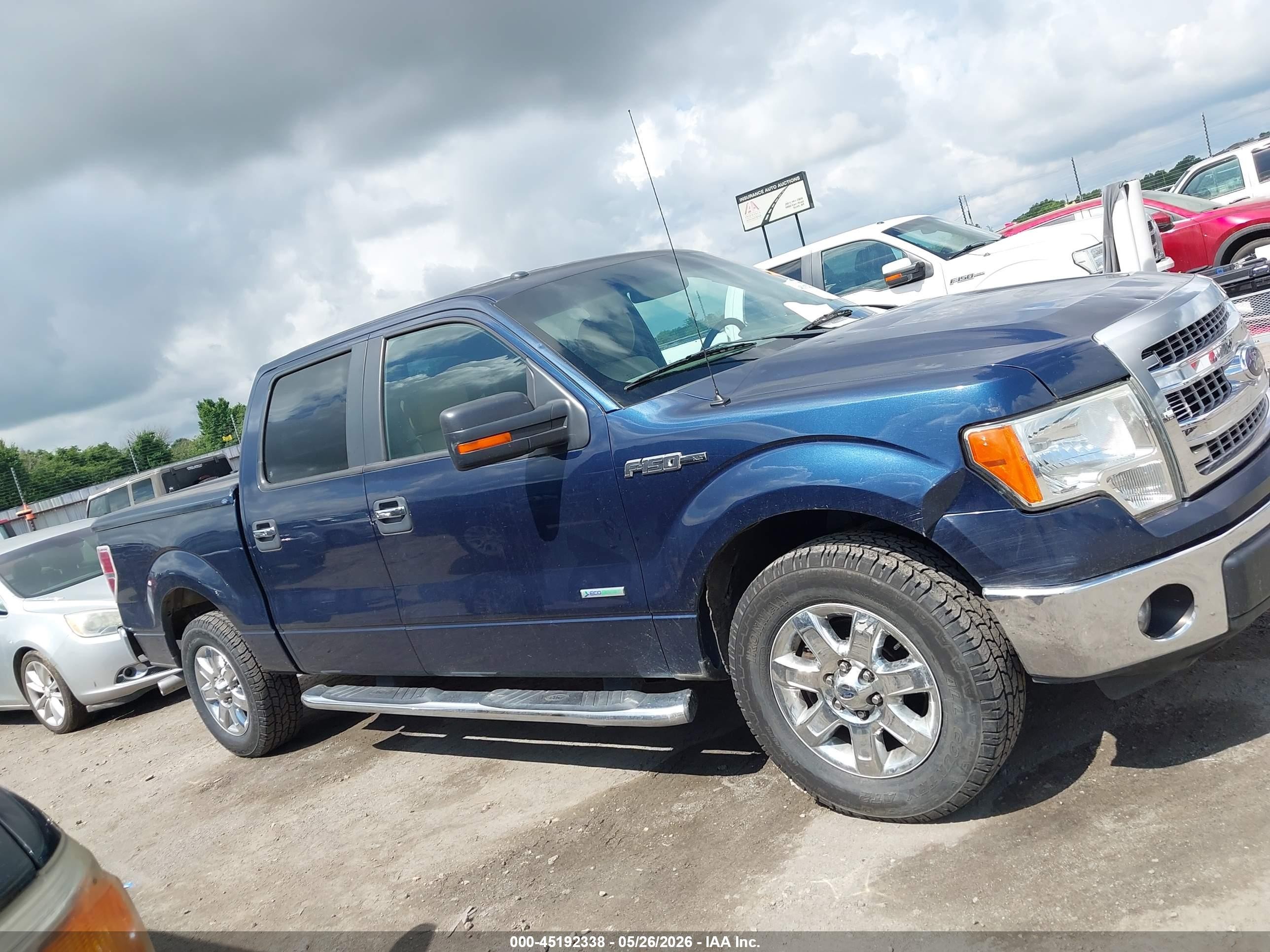 2014 Ford F-150 Xlt Blue vin: 1FTFW1CT2EKD78854