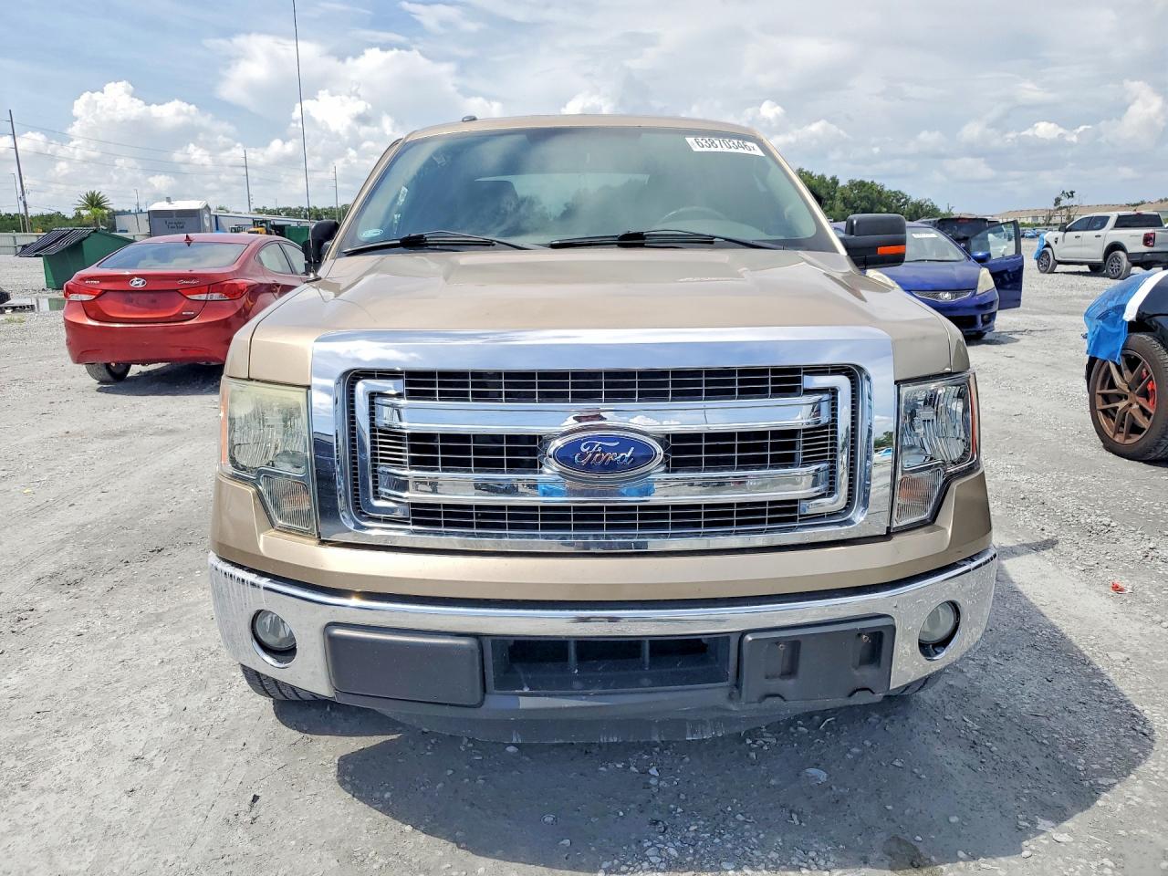 2014 Ford F150 Supercrew Beige vin: 1FTFW1CT2EKE96077