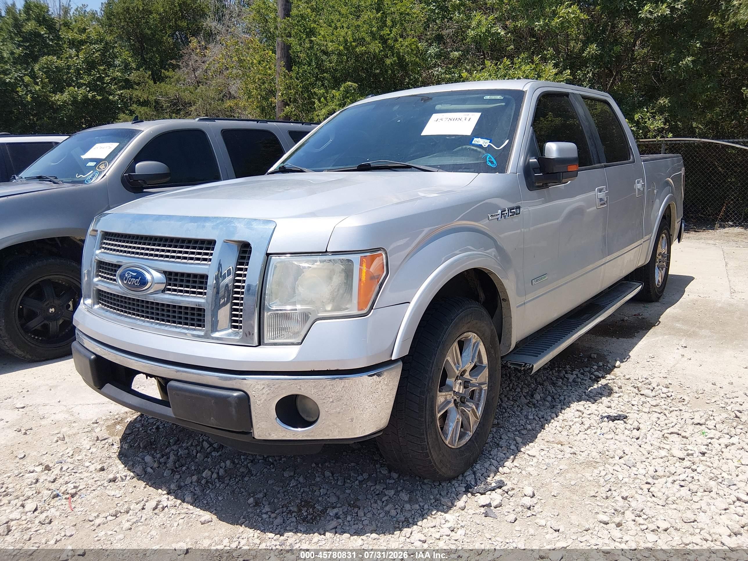 2011 Ford F-150 Lariat Серый vin: 1FTFW1CT3BFB54786