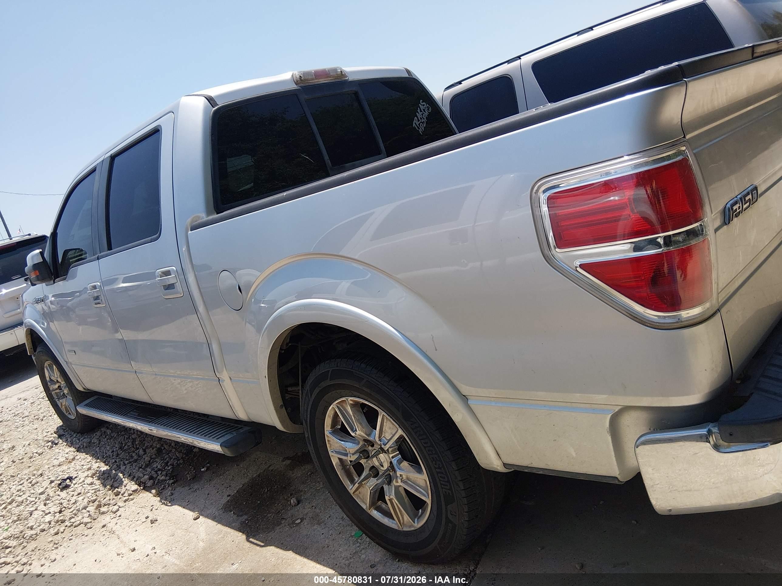 2011 Ford F-150 Lariat Серый vin: 1FTFW1CT3BFB54786