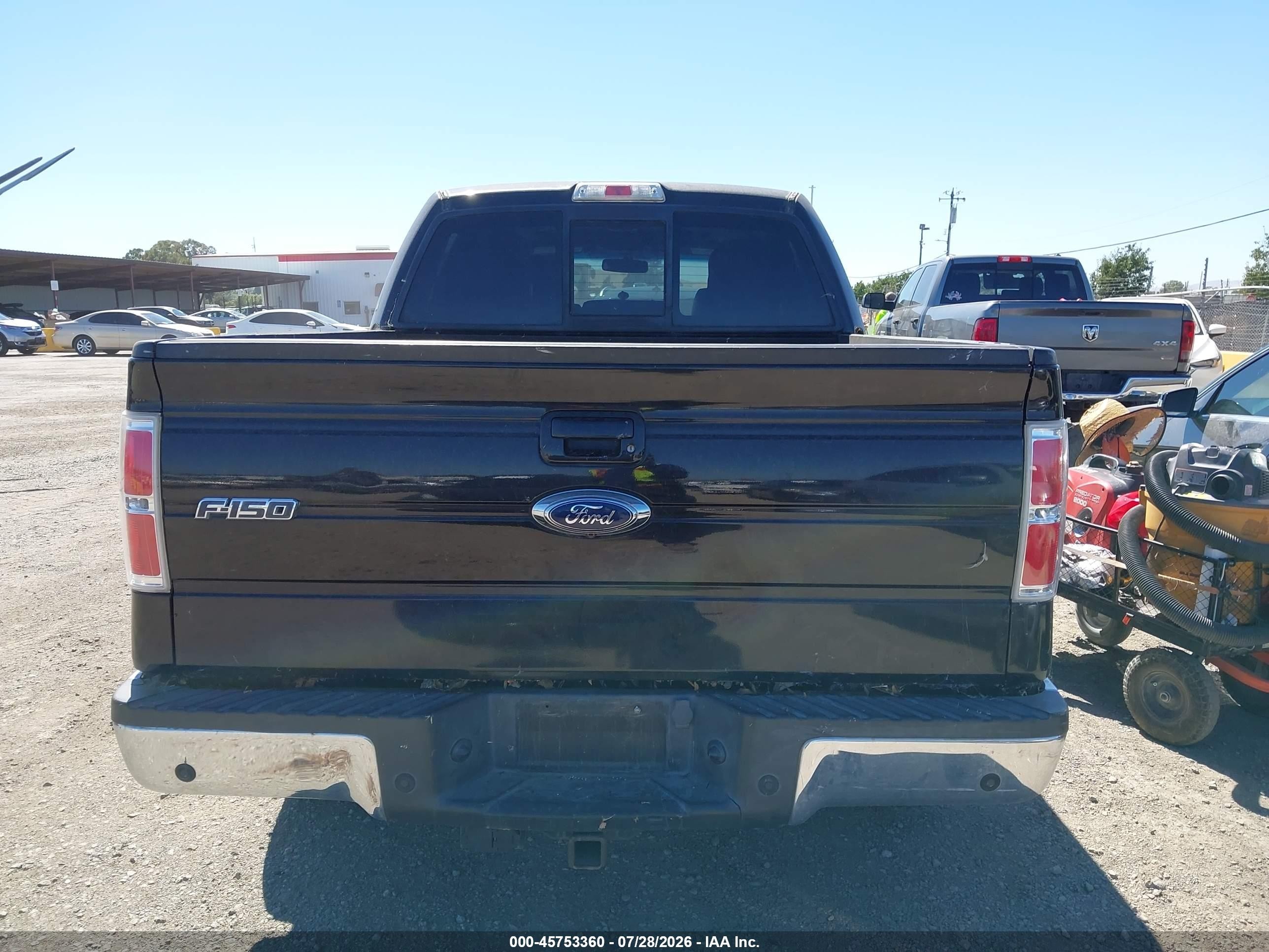 2012 Ford F-150 Lariat Black vin: 1FTFW1CT3CFA05537
