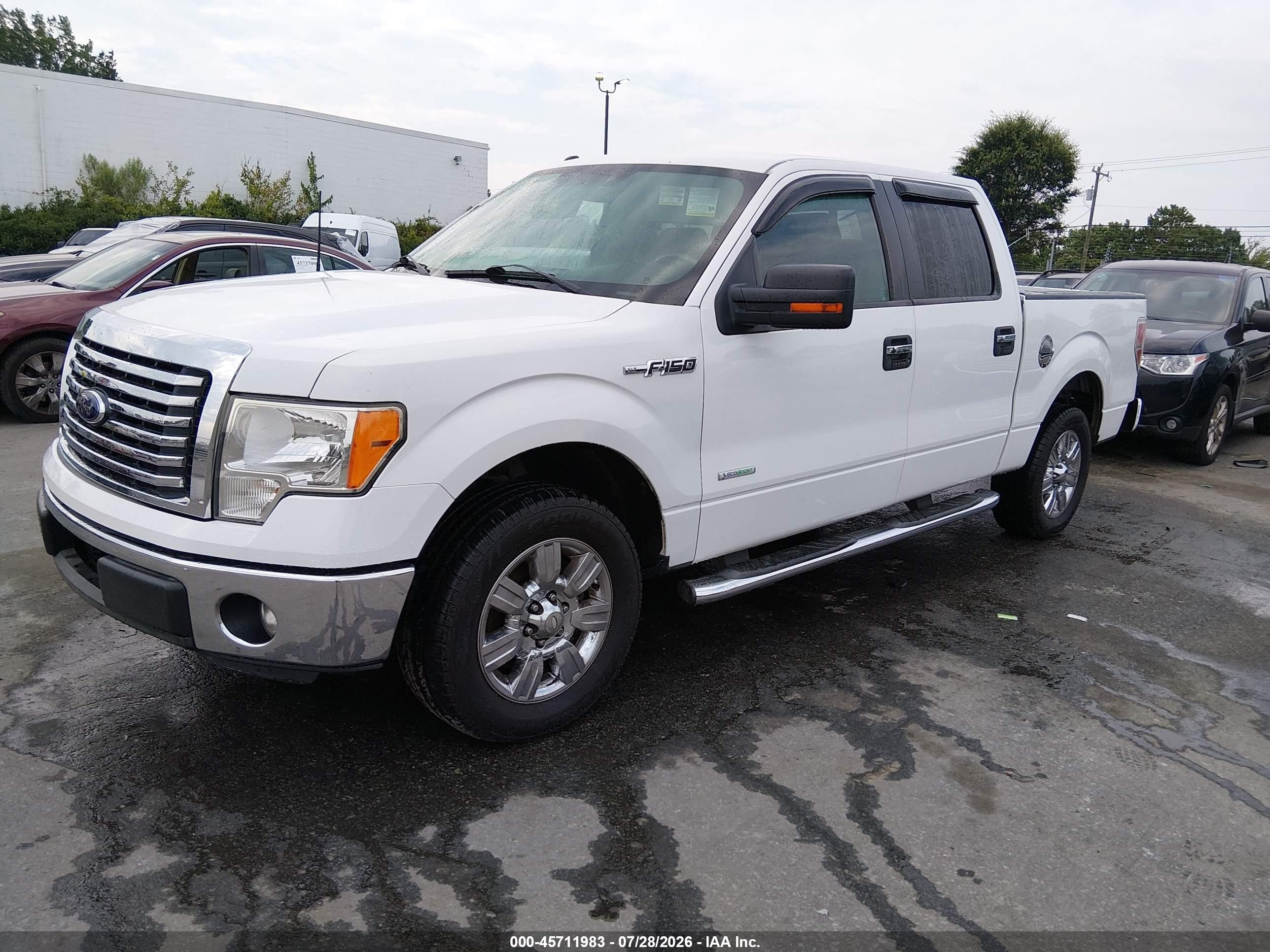 2012 Ford F-150 Fx2/king Ranch/lariat/platinum/xl/xlt White vin: 1FTFW1CT3CKE14824