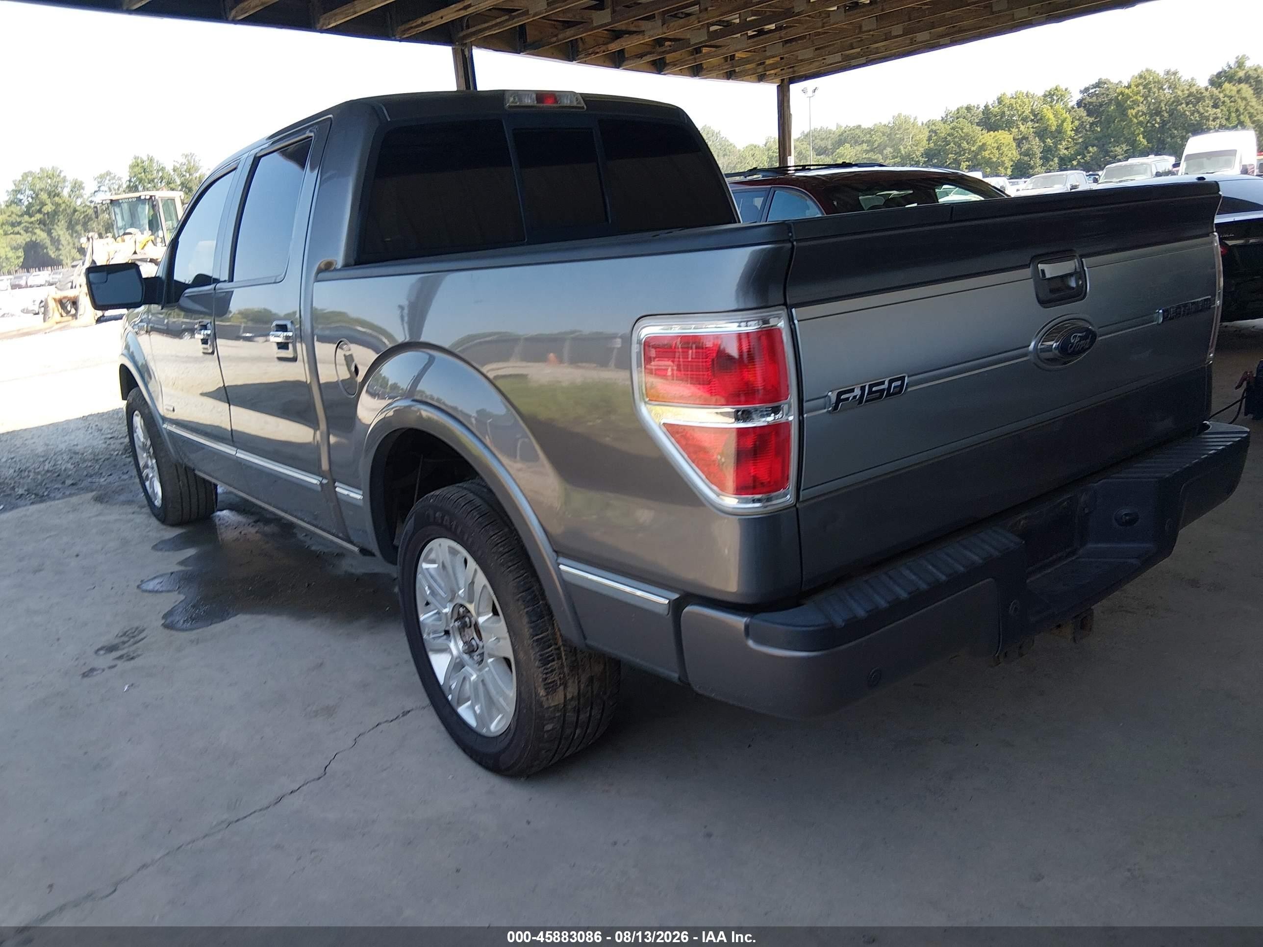 2013 Ford F-150 Platinum Gray vin: 1FTFW1CT3DFC32633