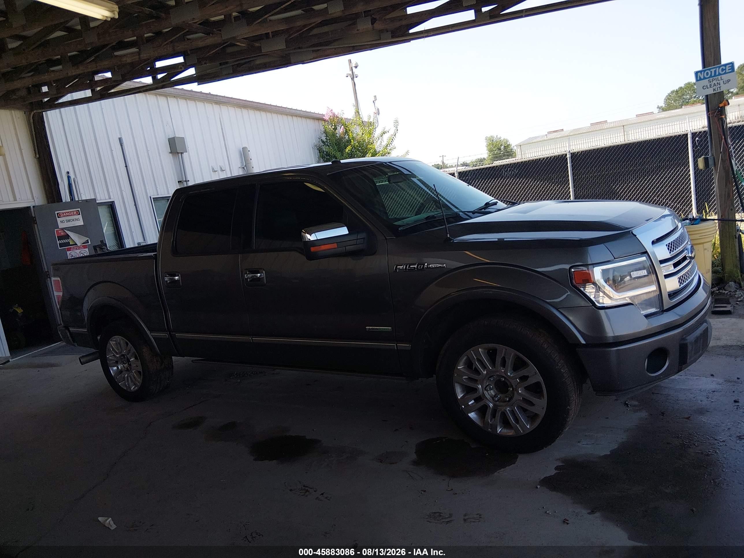 2013 Ford F-150 Platinum Gray vin: 1FTFW1CT3DFC32633