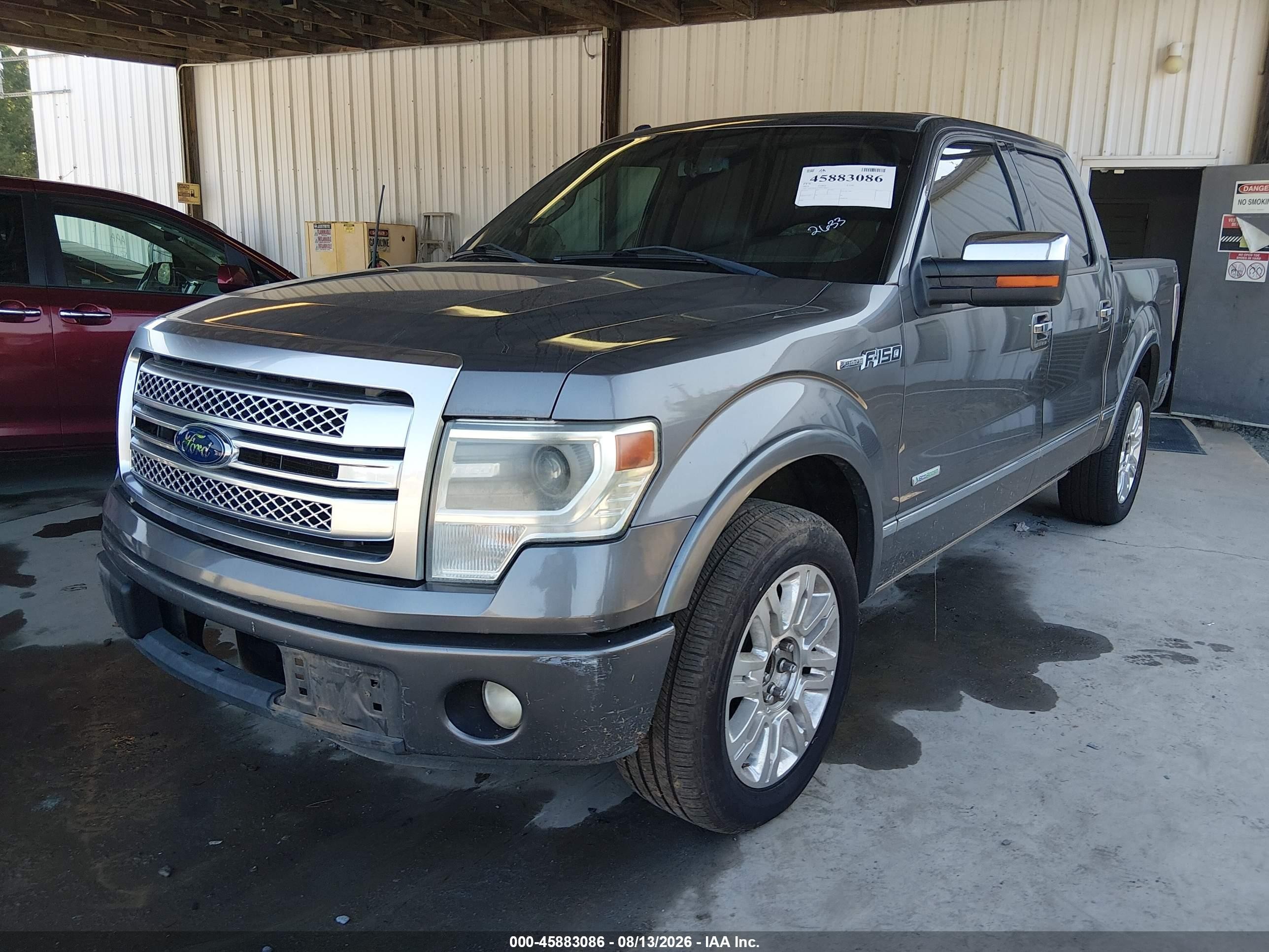 2013 Ford F-150 Platinum Gray vin: 1FTFW1CT3DFC32633