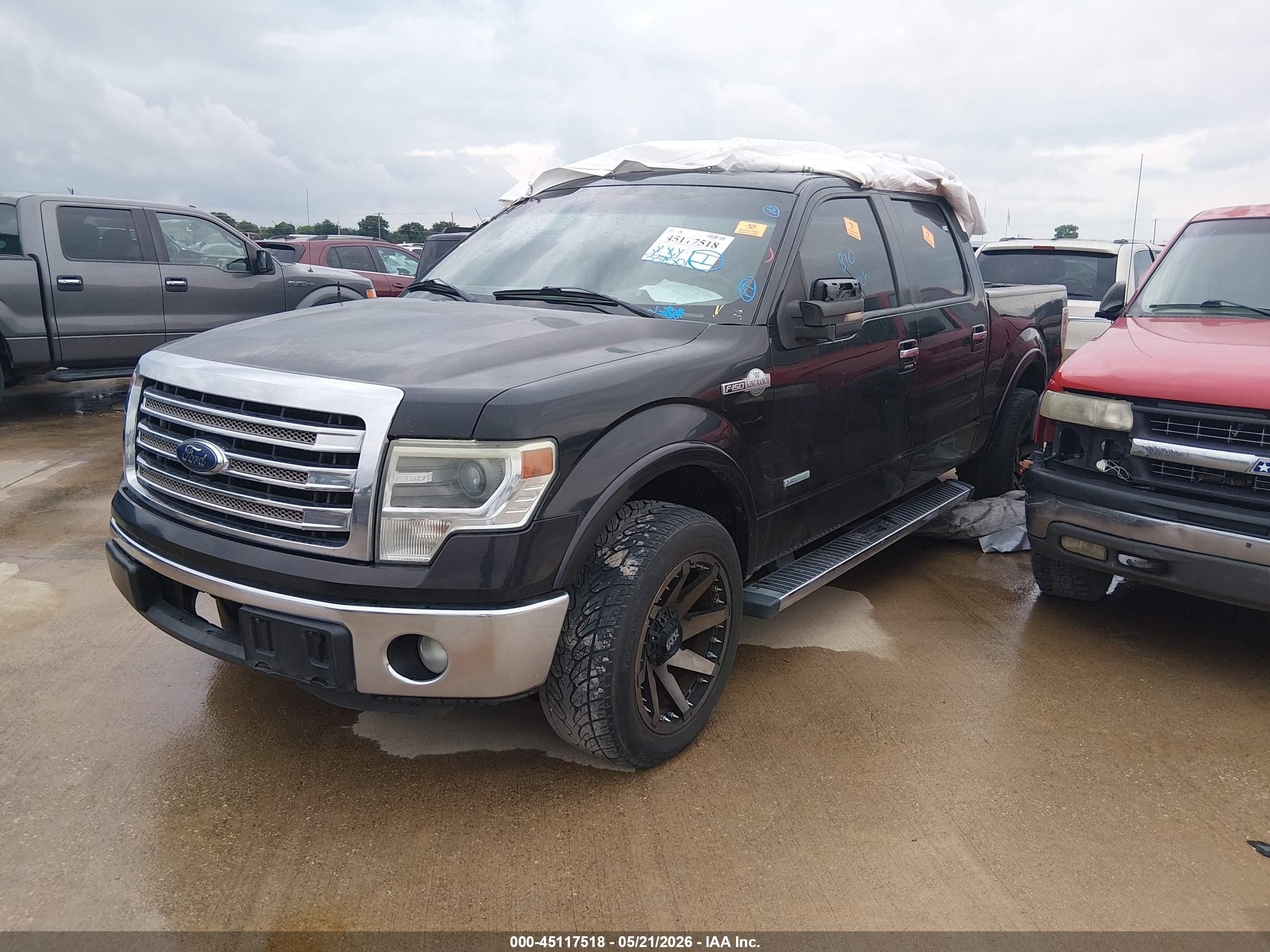 2013 Ford F-150 King Ranch Black vin: 1FTFW1CT3DKF92721