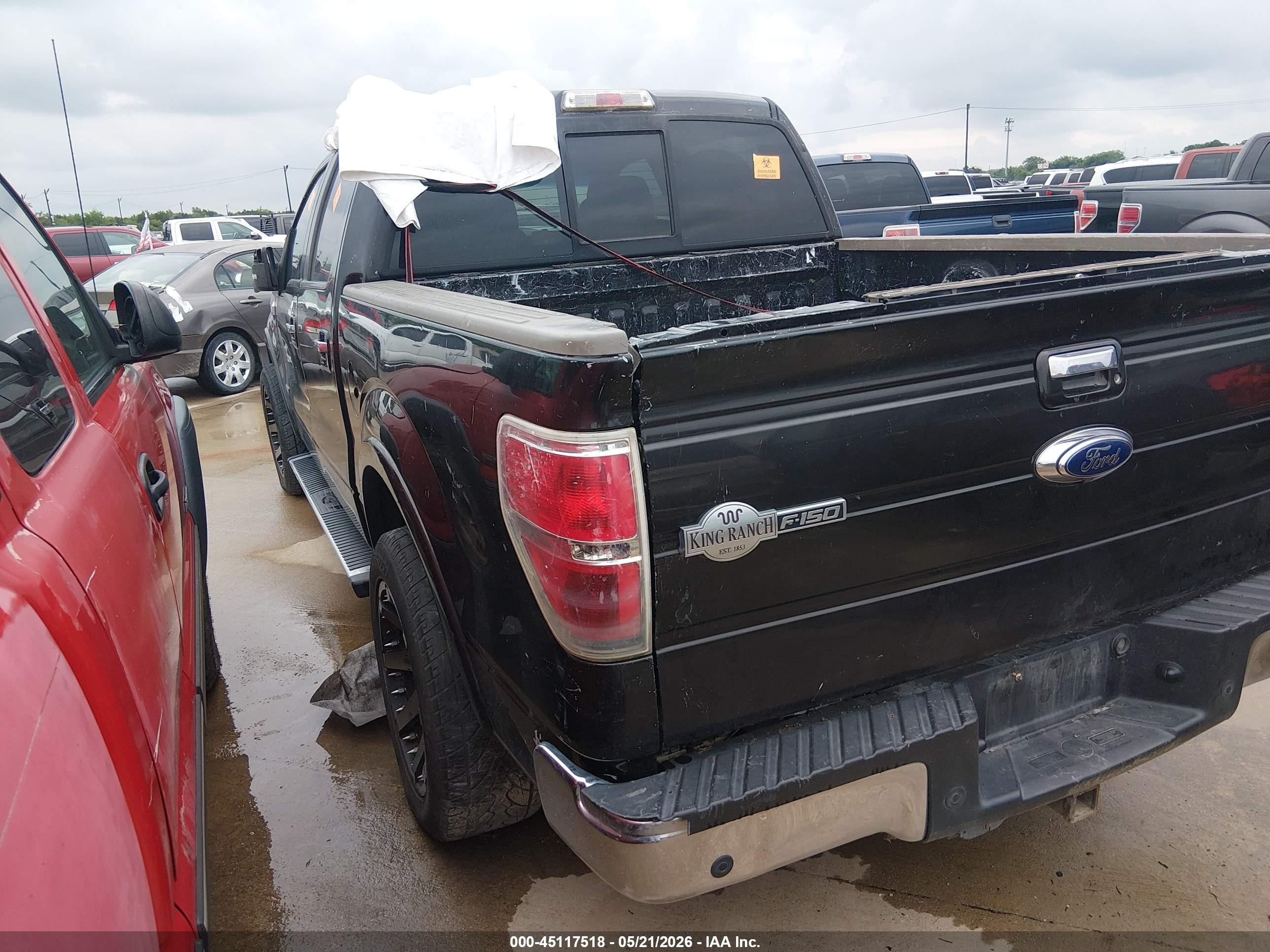 2013 Ford F-150 King Ranch Black vin: 1FTFW1CT3DKF92721