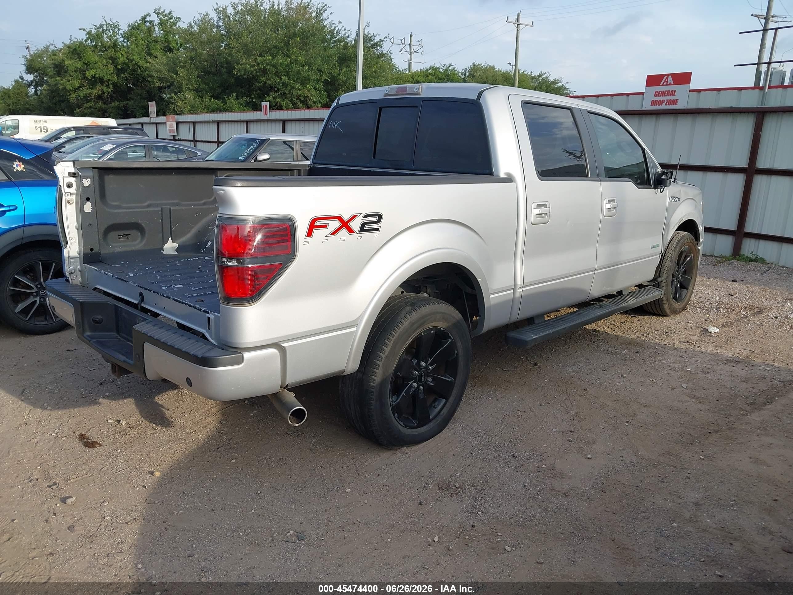2013 Ford F-150 Fx2 Silver vin: 1FTFW1CT3DKG45790