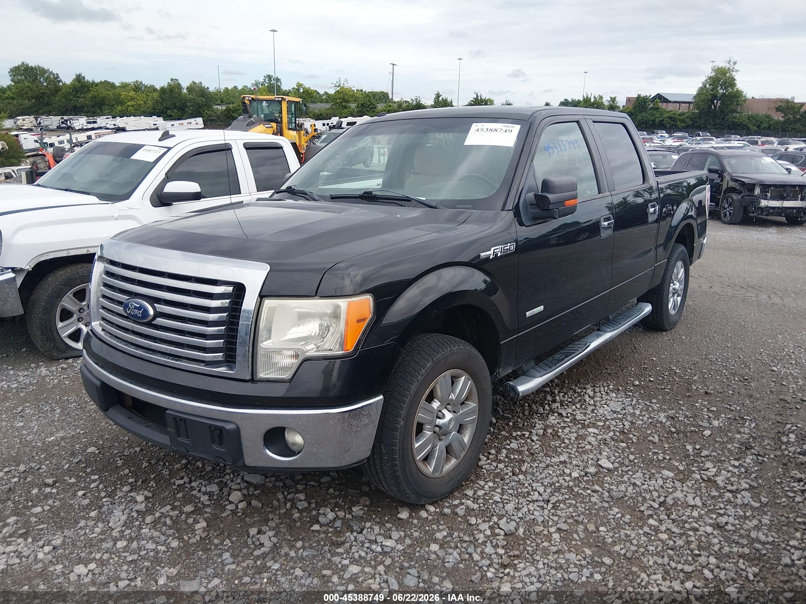 2011 Ford F-150 Xlt Black vin: 1FTFW1CT4BFB00204