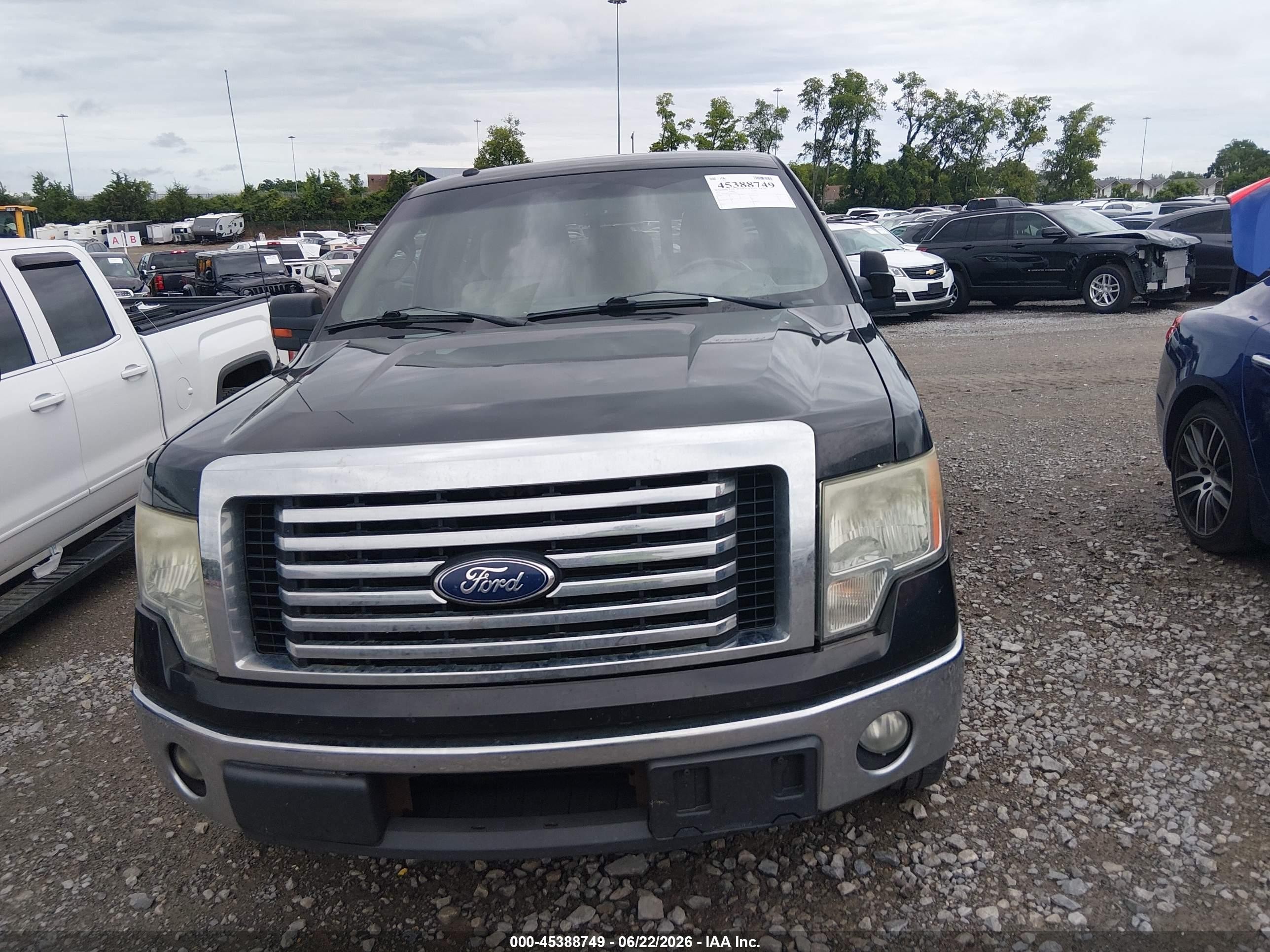 2011 Ford F-150 Xlt Black vin: 1FTFW1CT4BFB00204
