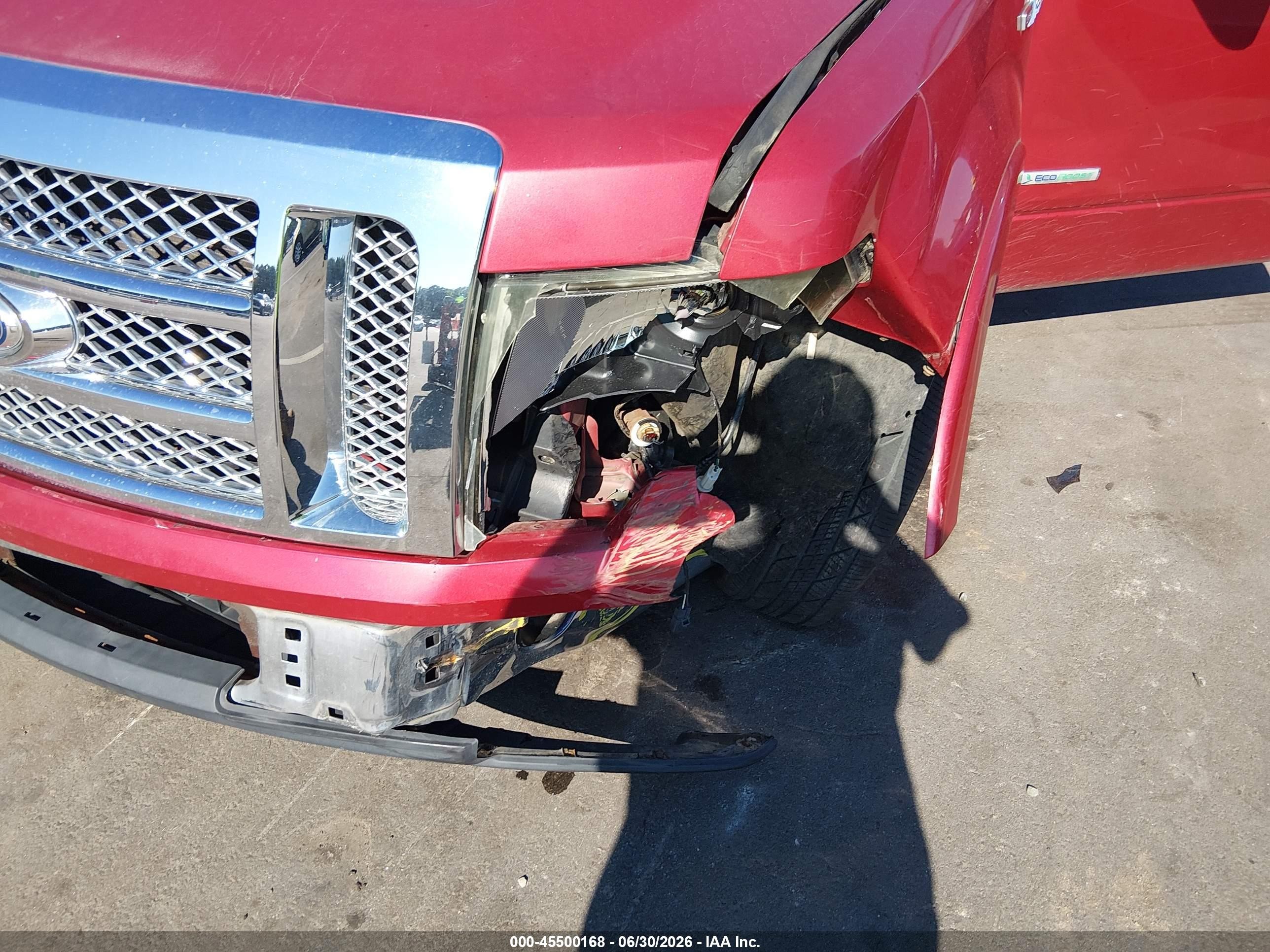 2011 Ford F-150 Lariat Red vin: 1FTFW1CT4BKD99314