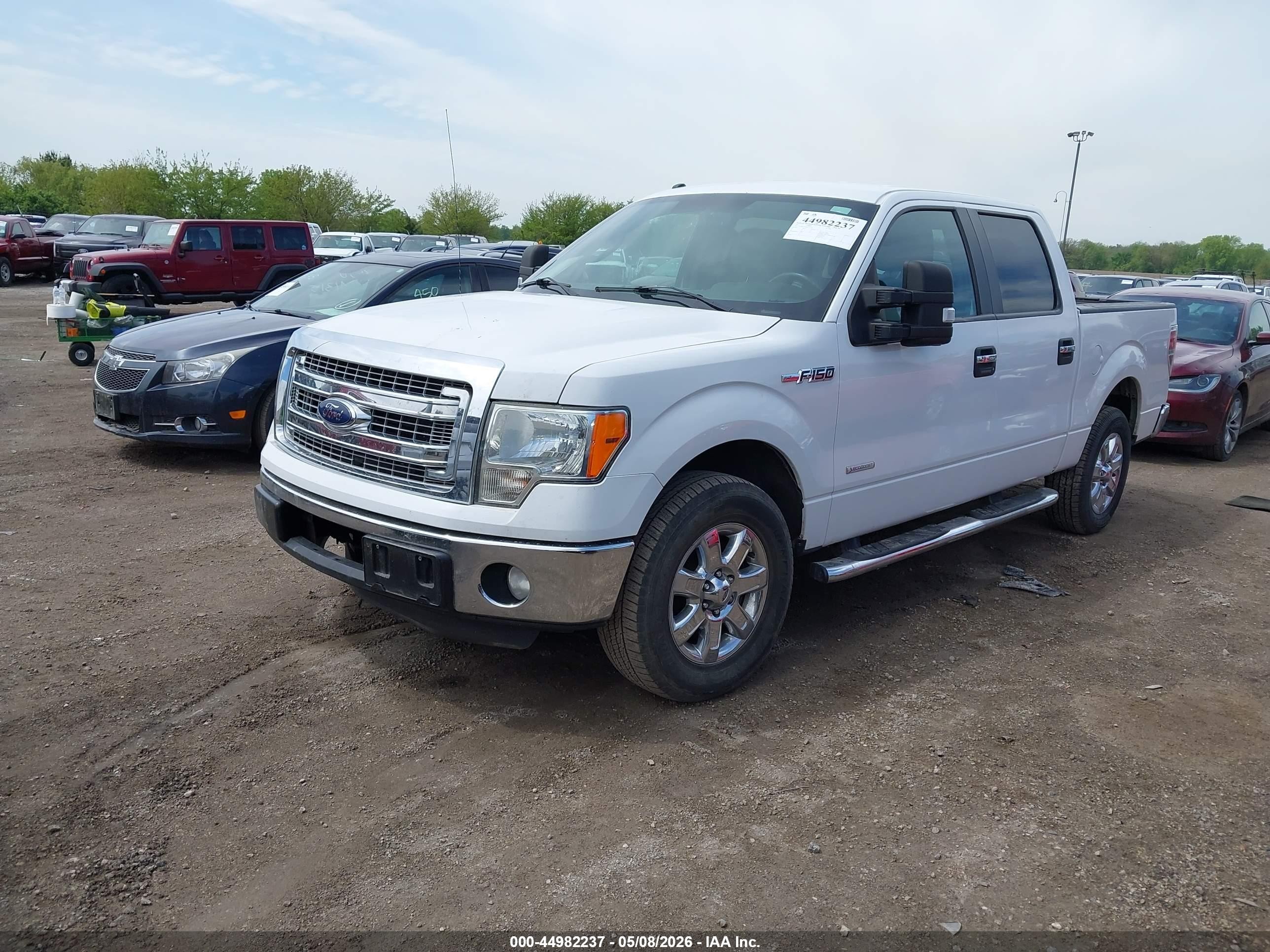2013 Ford F-150 Xlt White vin: 1FTFW1CT4DFC71764