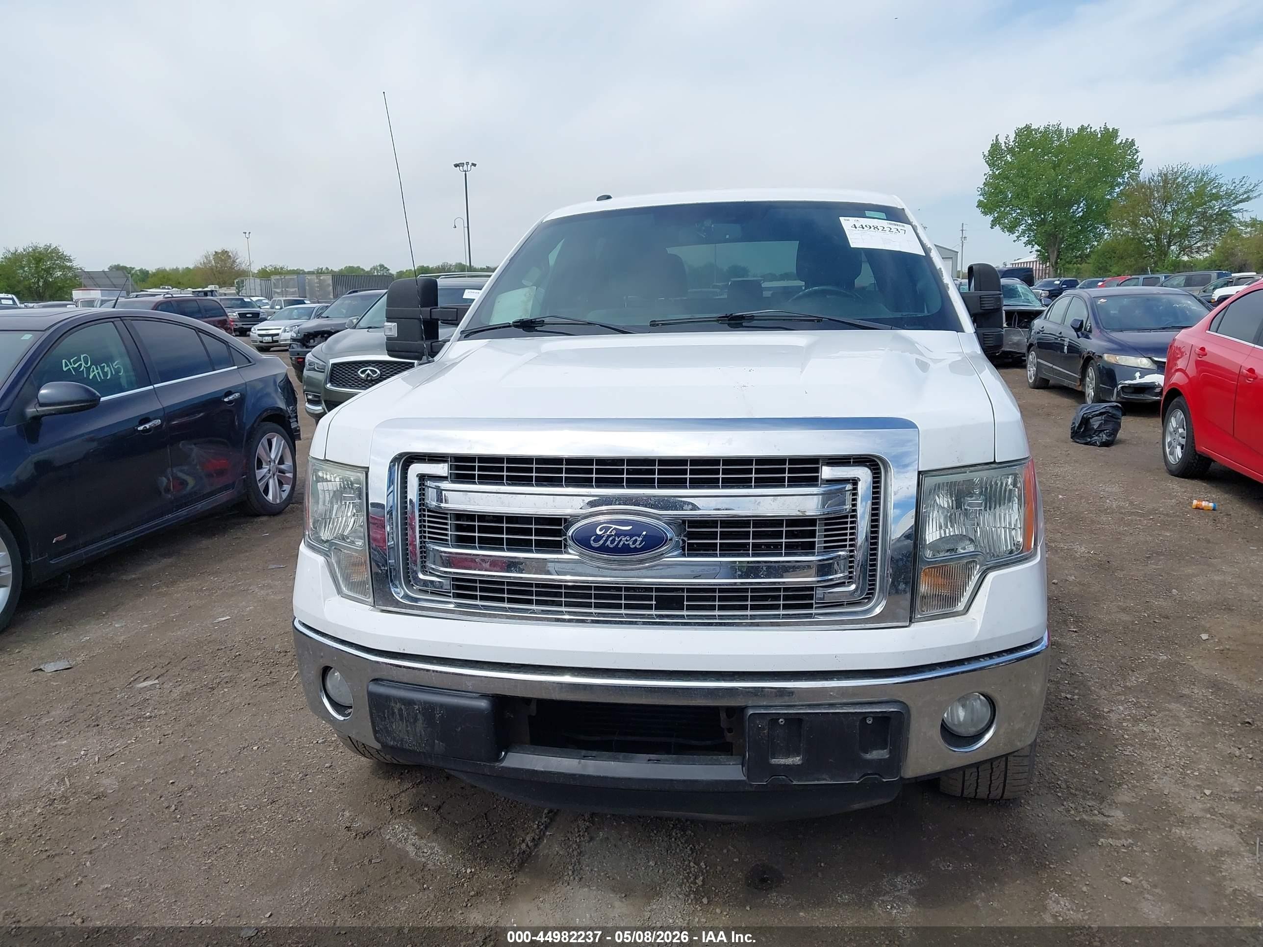 2013 Ford F-150 Xlt White vin: 1FTFW1CT4DFC71764