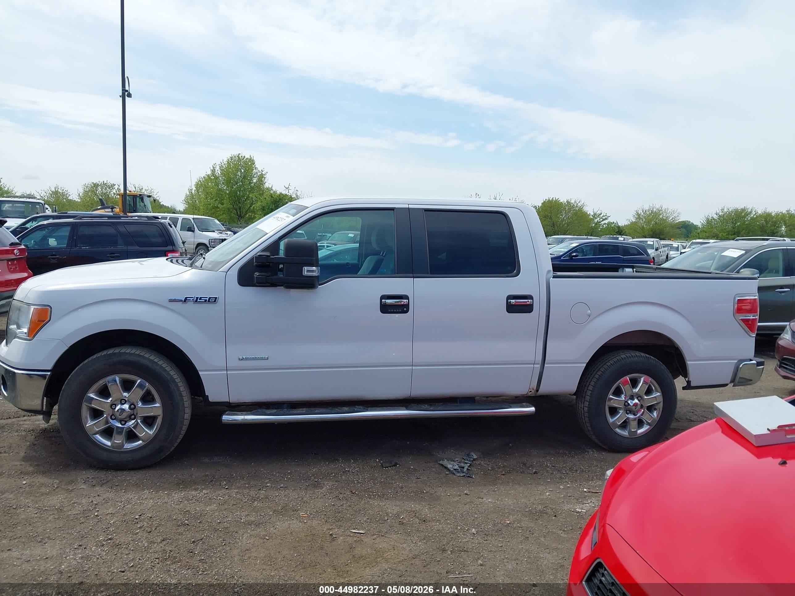 2013 Ford F-150 Xlt White vin: 1FTFW1CT4DFC71764