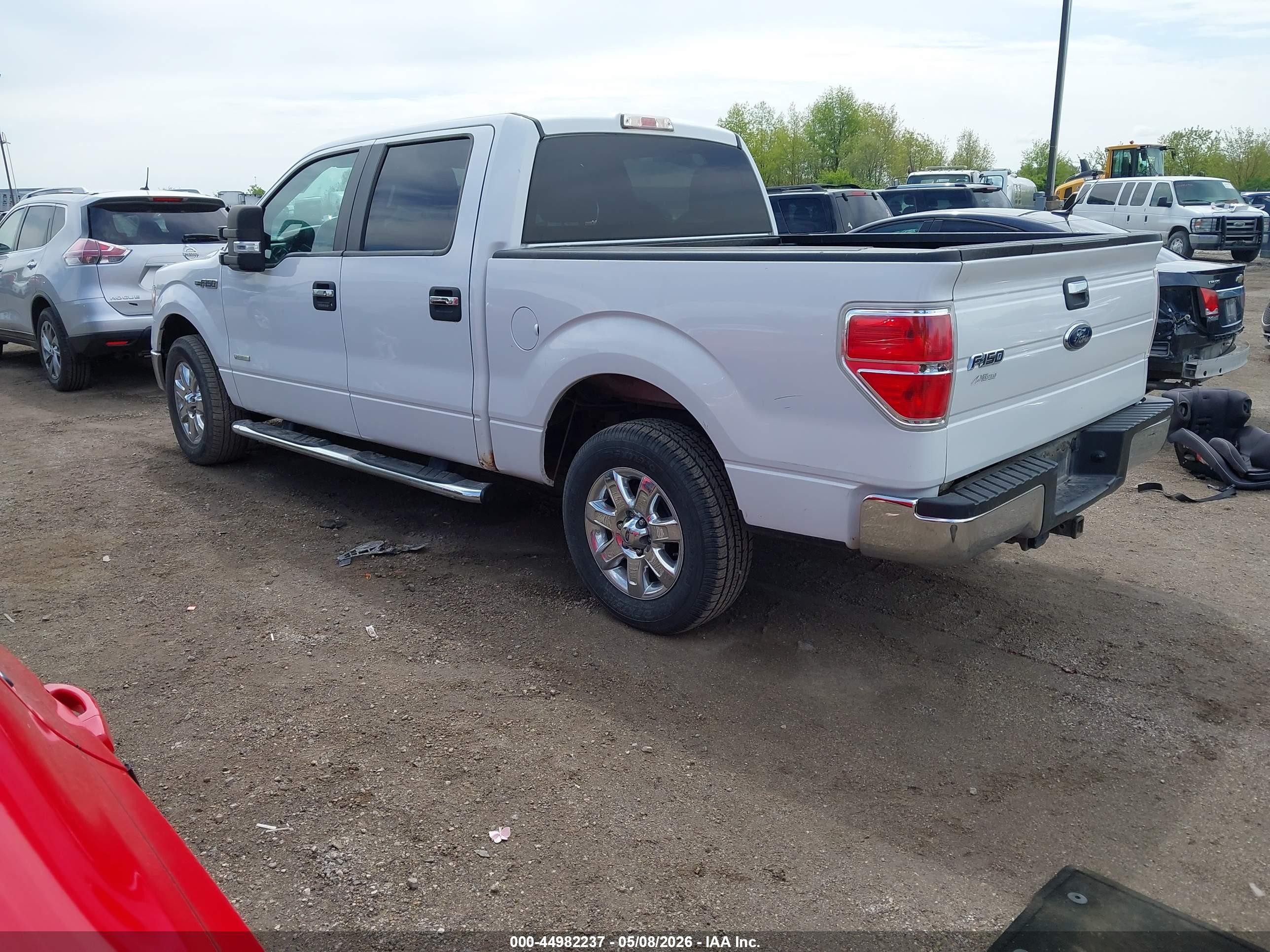 2013 Ford F-150 Xlt White vin: 1FTFW1CT4DFC71764