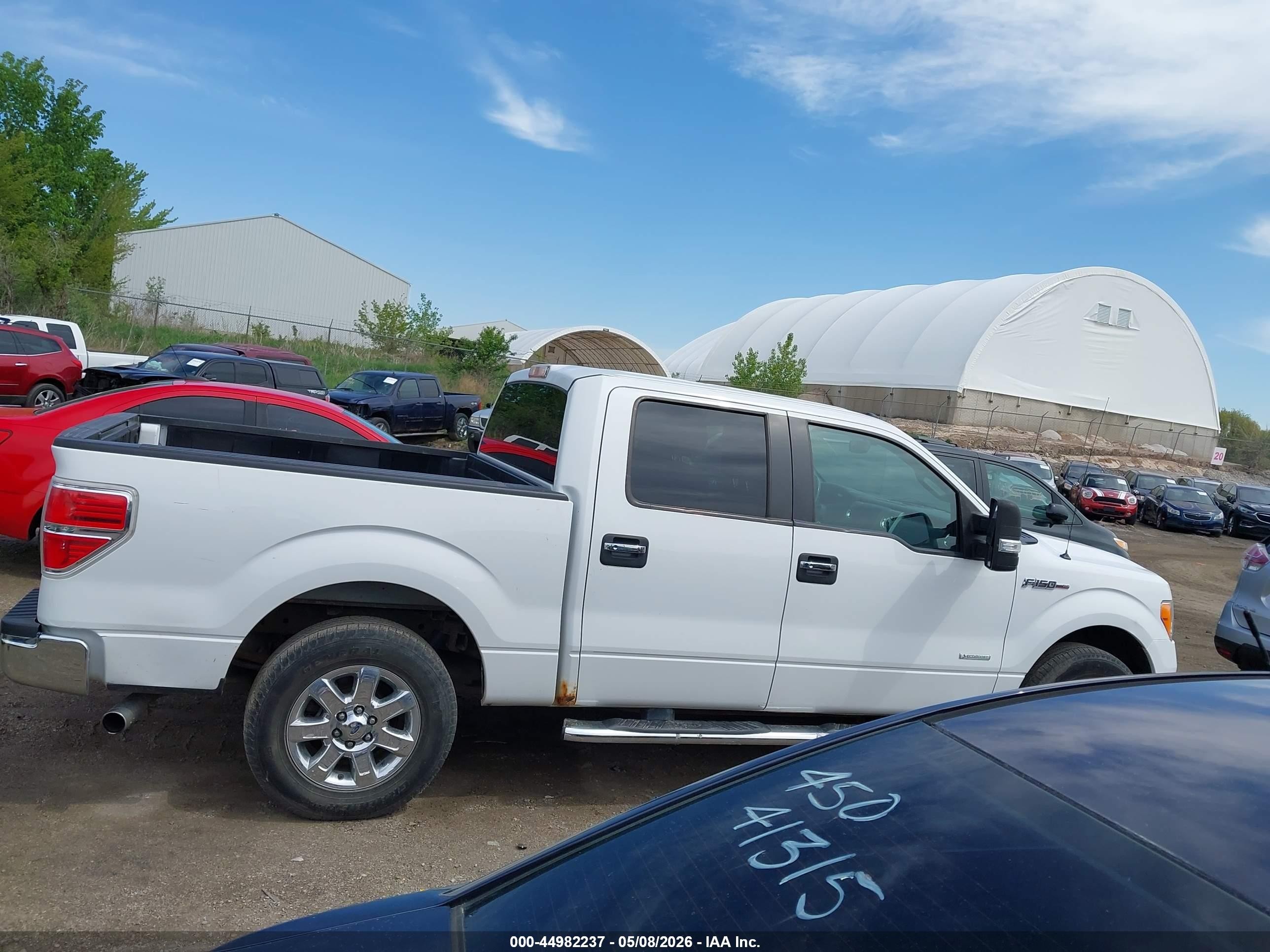 2013 Ford F-150 Xlt White vin: 1FTFW1CT4DFC71764