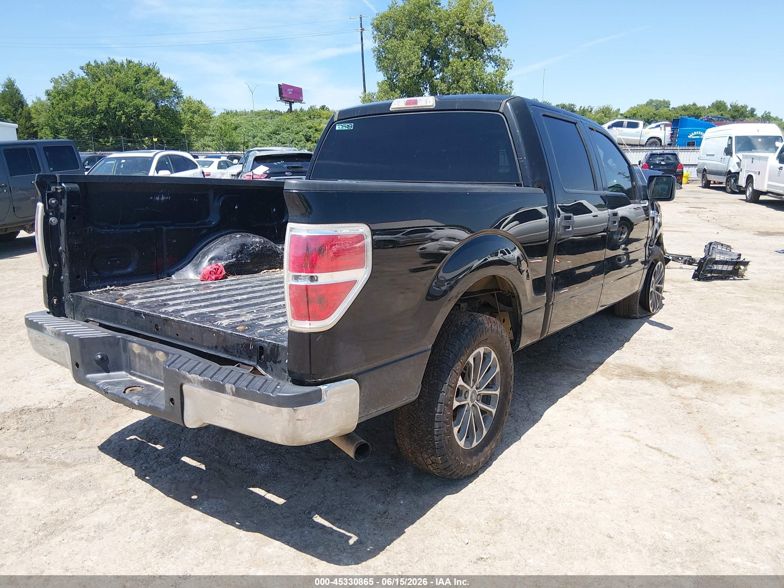 2013 Ford F-150 Xlt Black vin: 1FTFW1CT4DKE24344