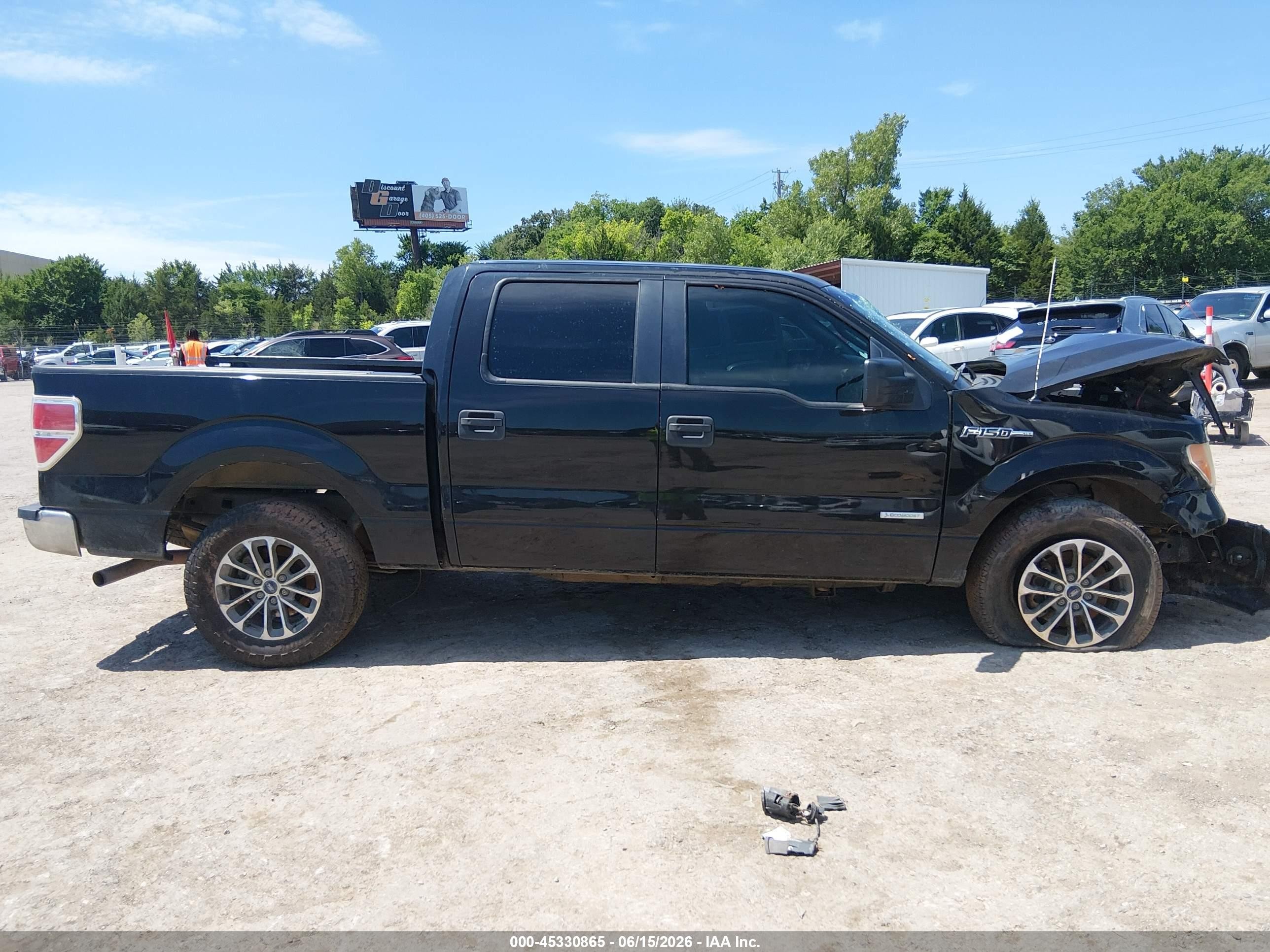 2013 Ford F-150 Xlt Black vin: 1FTFW1CT4DKE24344