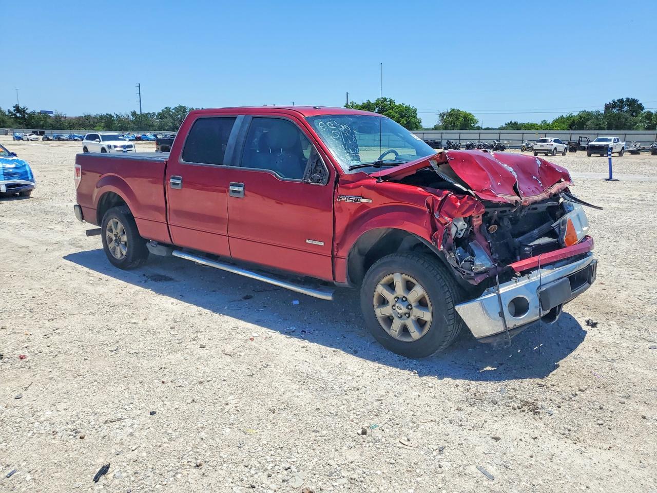 2014 Ford F150 Supercrew Red vin: 1FTFW1CT4EKF91482
