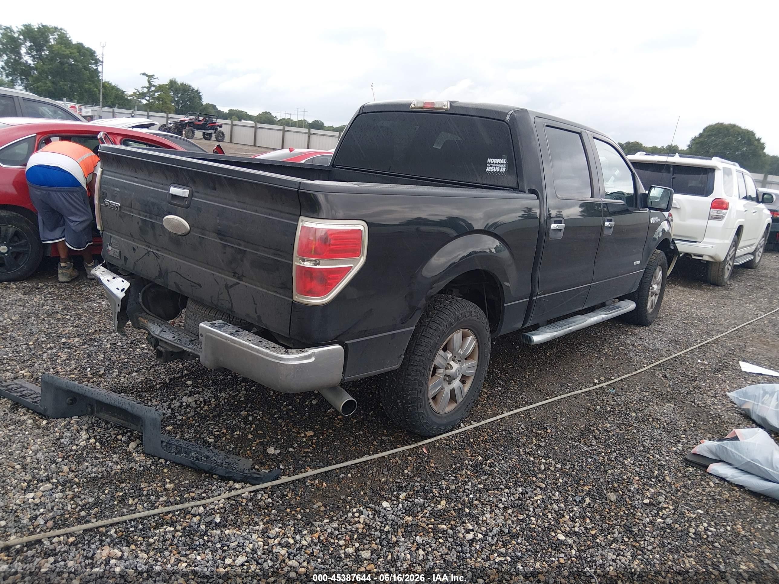 2011 Ford F-150 Xlt Black vin: 1FTFW1CT5BFB22969
