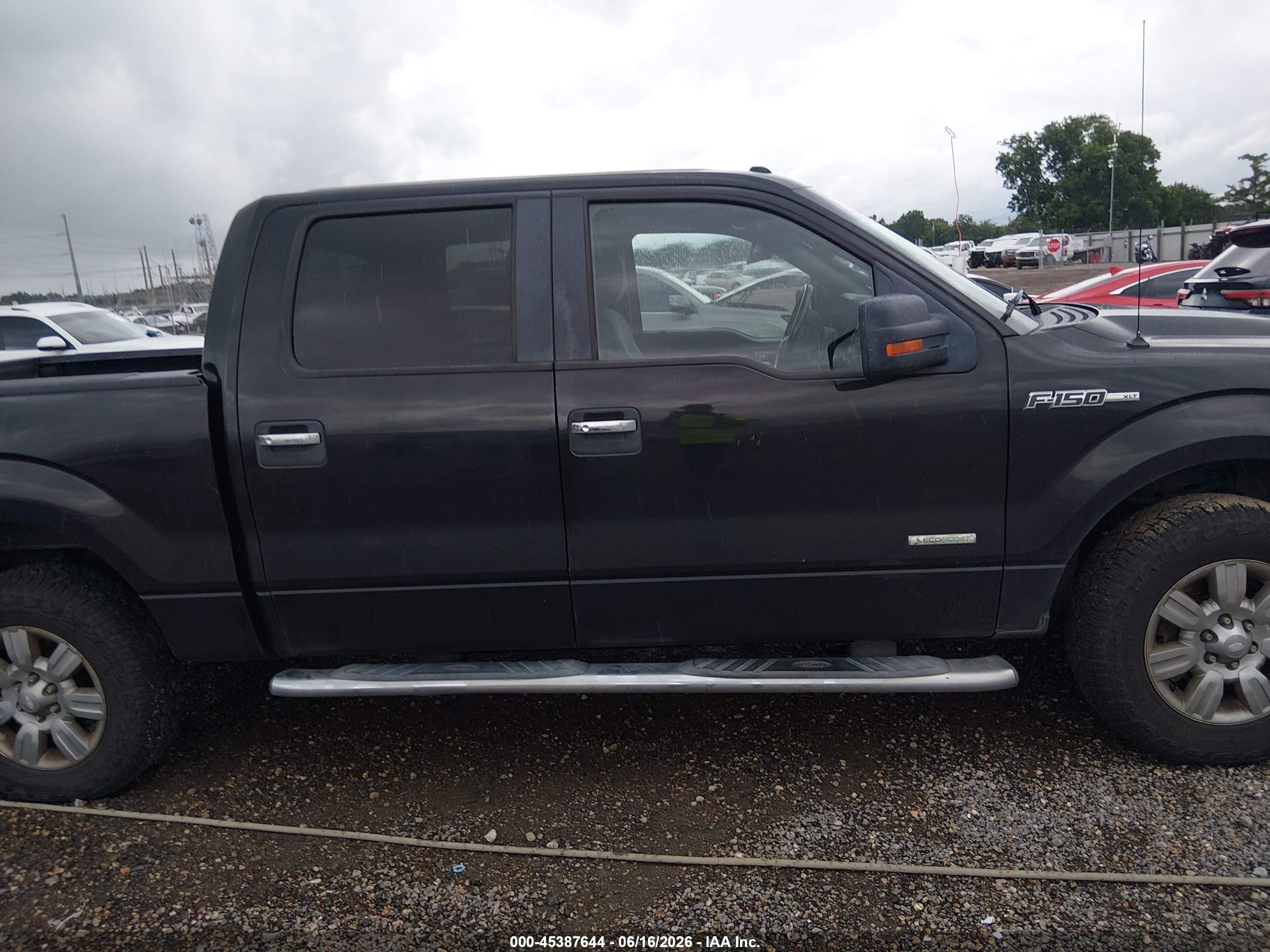 2011 Ford F-150 Xlt Black vin: 1FTFW1CT5BFB22969