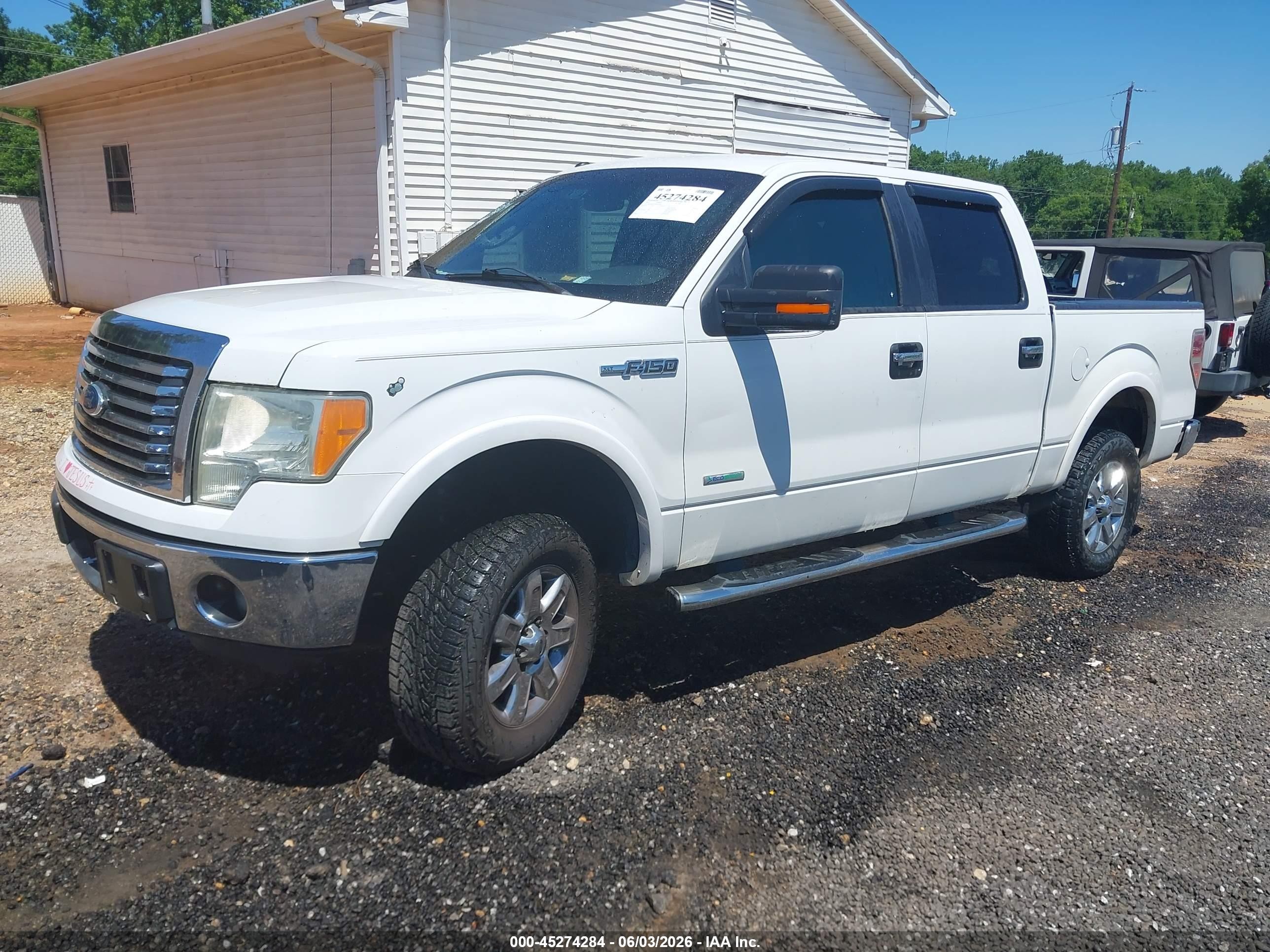 2011 Ford F-150 Xlt White vin: 1FTFW1CT5BFB57432