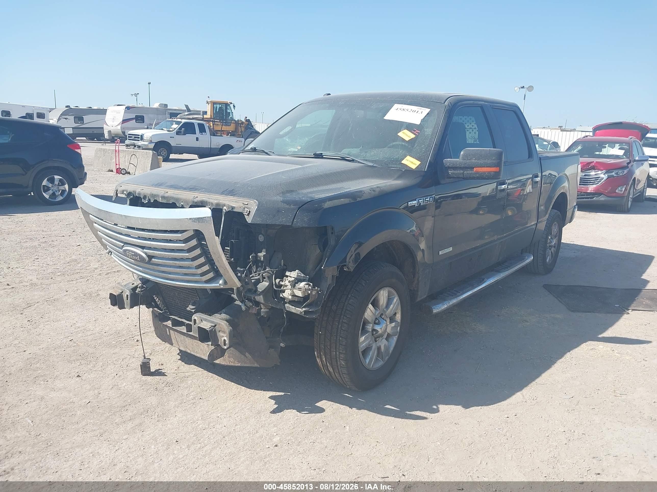 2011 Ford F-150 Xlt Black vin: 1FTFW1CT5BKD40496