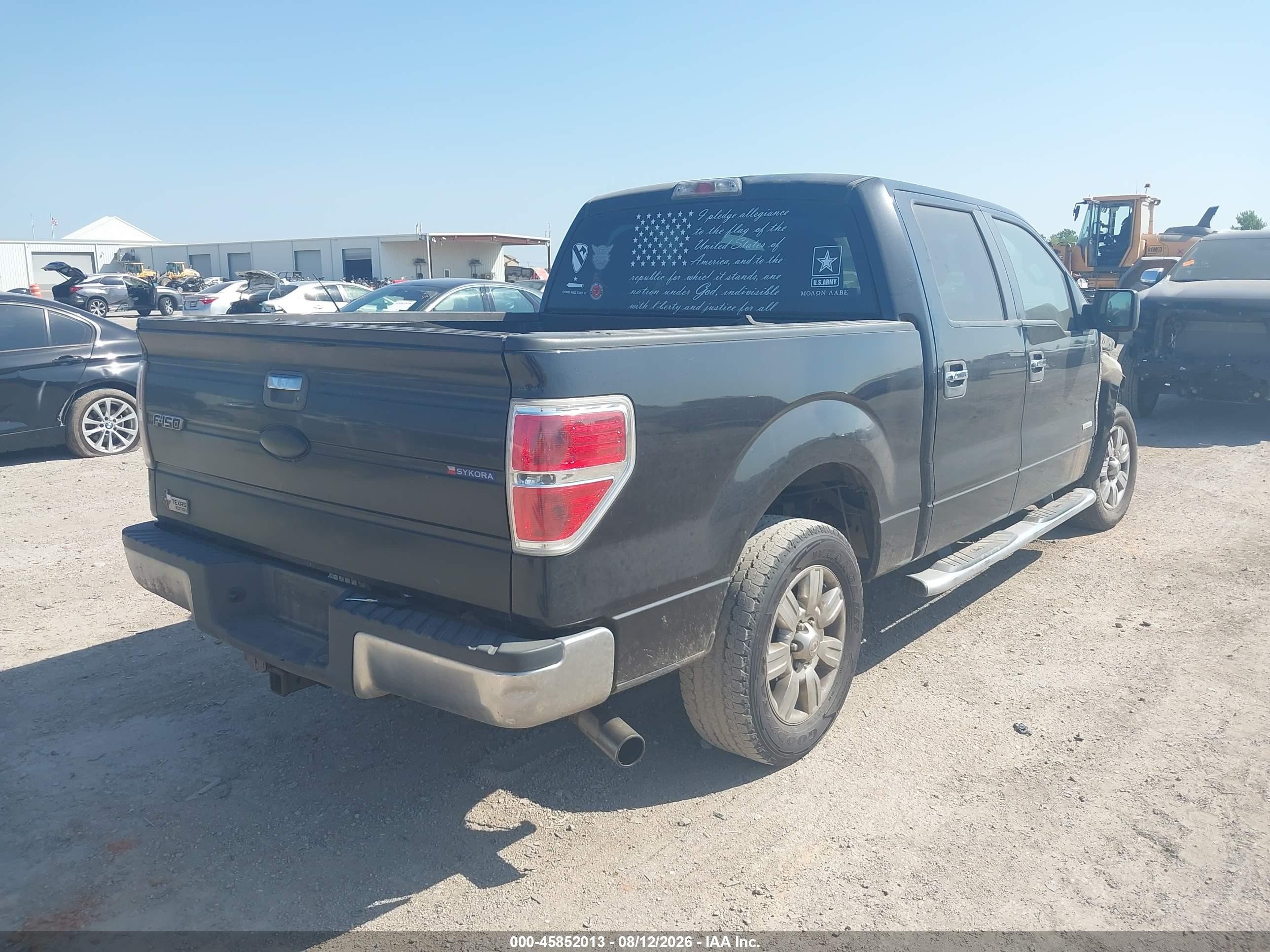 2011 Ford F-150 Xlt Black vin: 1FTFW1CT5BKD40496