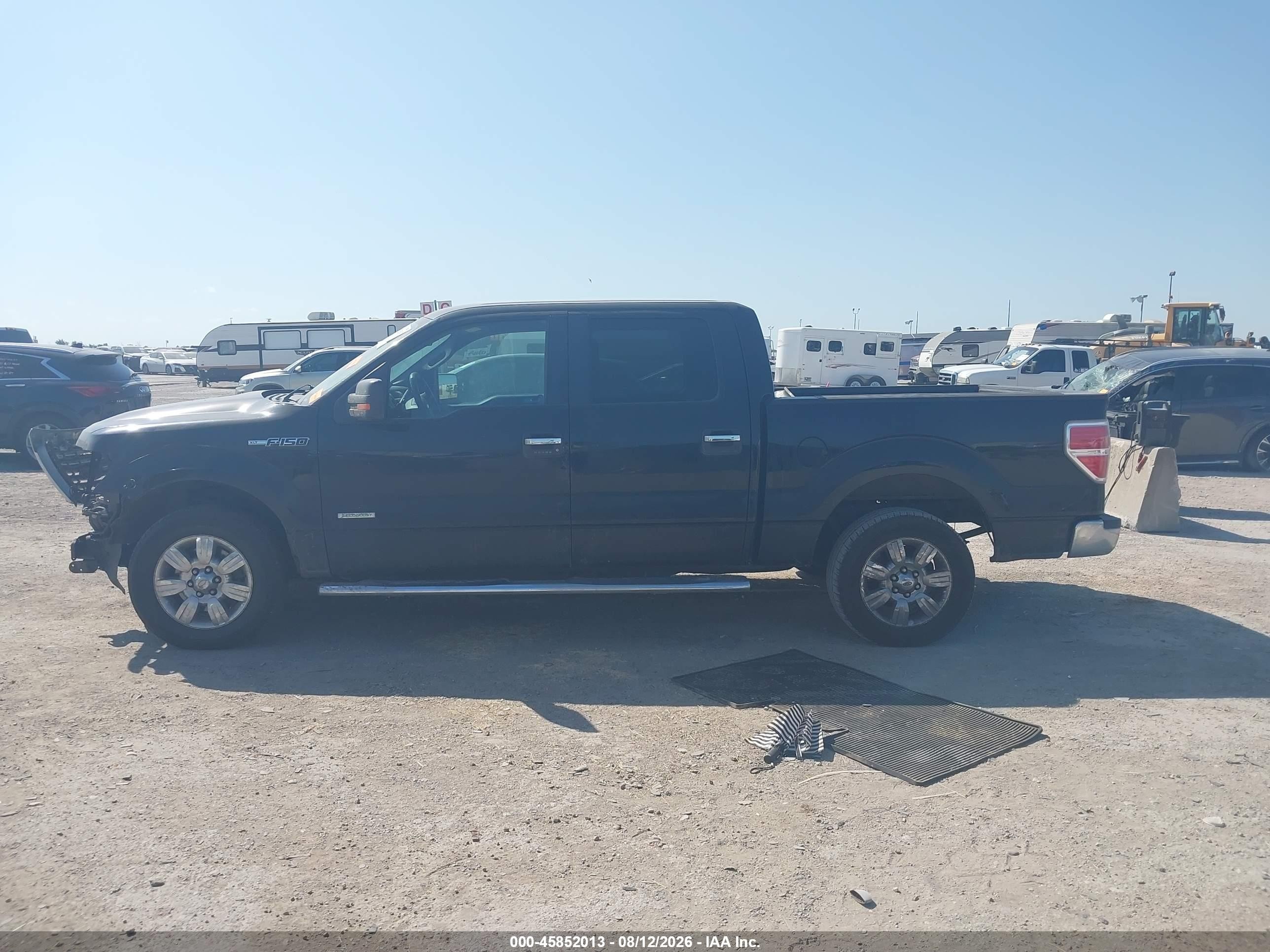 2011 Ford F-150 Xlt Black vin: 1FTFW1CT5BKD40496