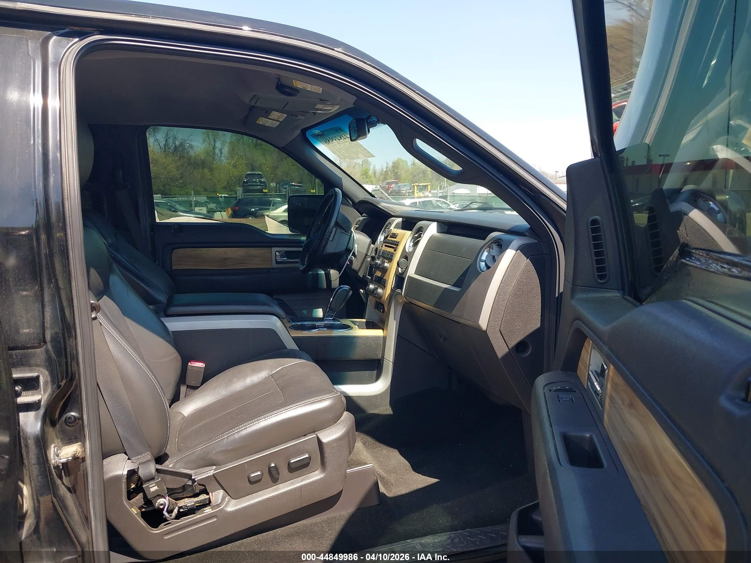 2011 Ford F-150 Lariat Black vin: 1FTFW1CT5BKD88743