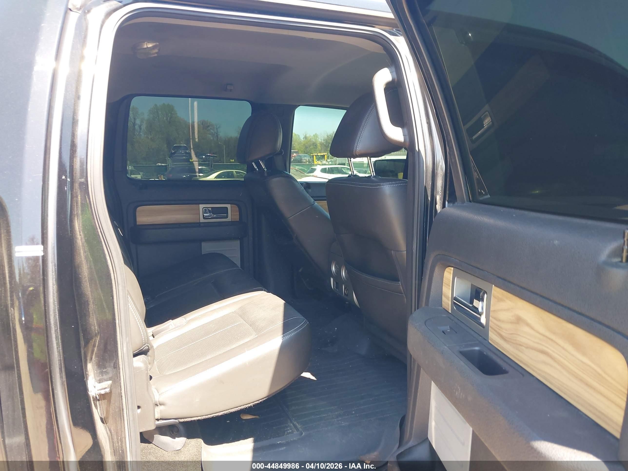 2011 Ford F-150 Lariat Black vin: 1FTFW1CT5BKD88743