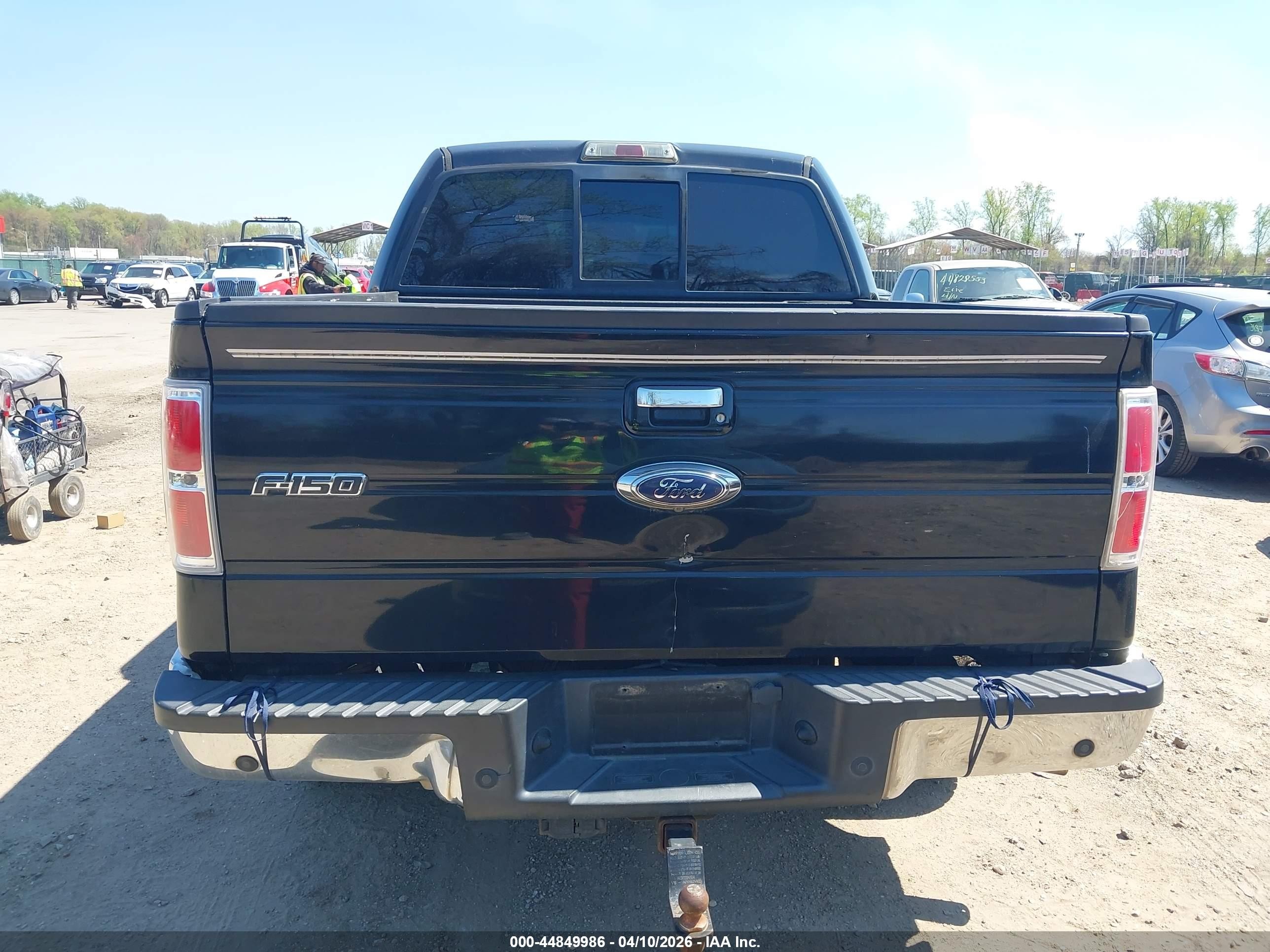 2011 Ford F-150 Lariat Black vin: 1FTFW1CT5BKD88743