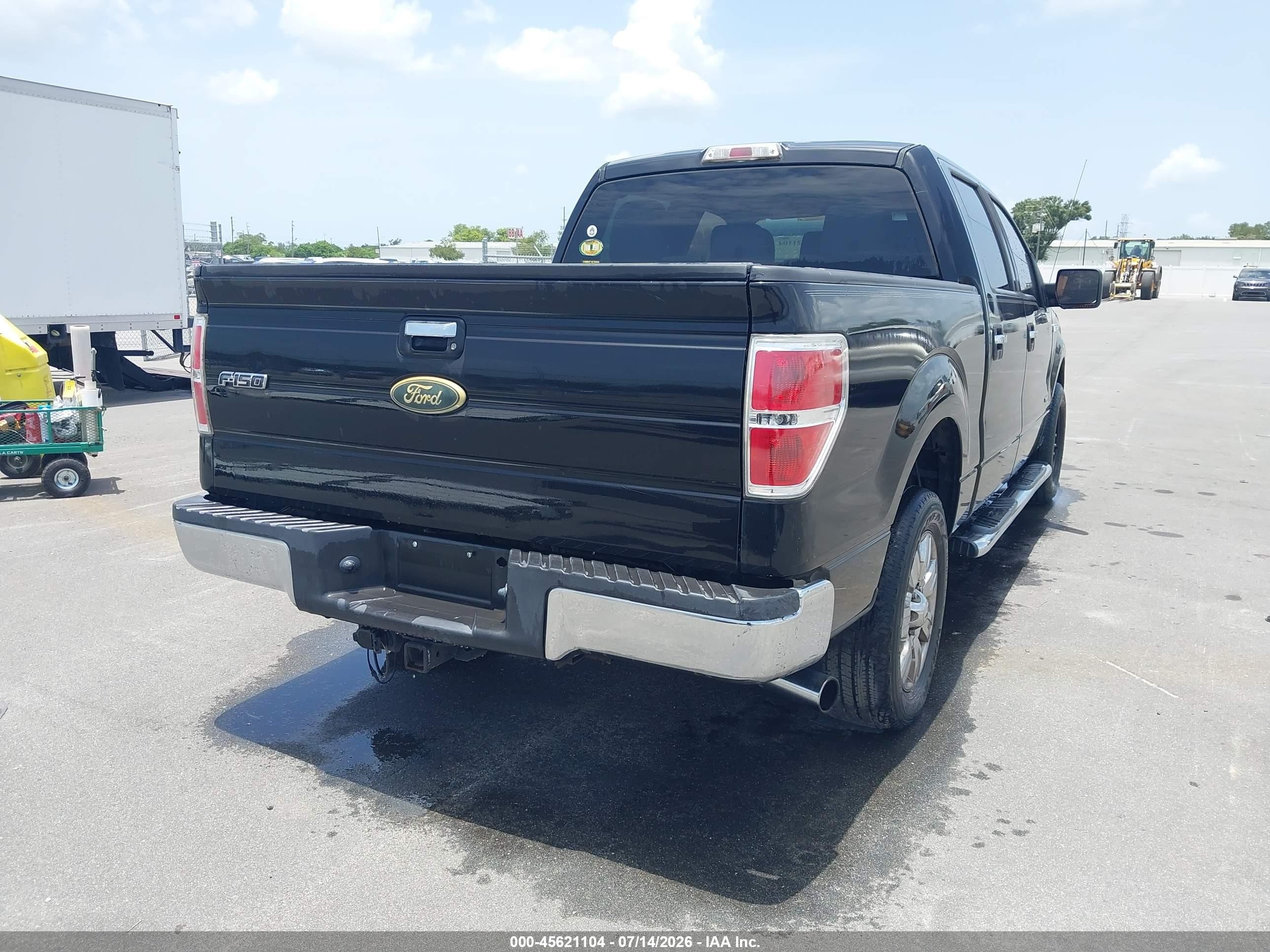 2012 Ford F-150 Xlt Black vin: 1FTFW1CT5CFB51583