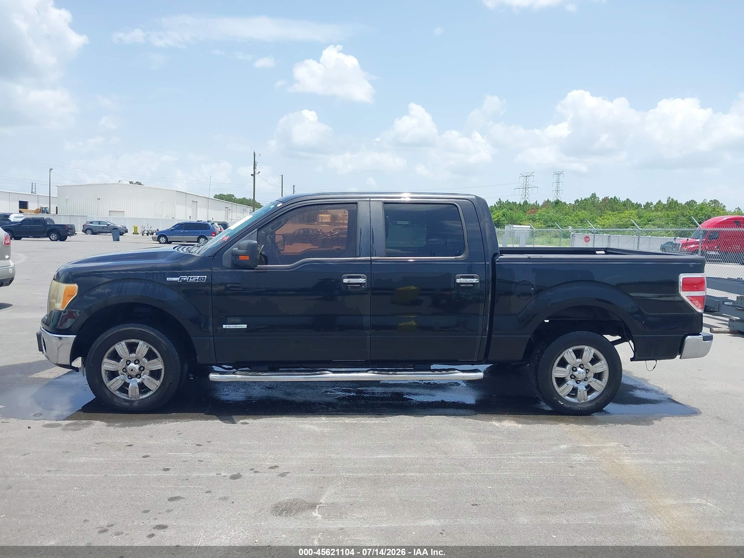 2012 Ford F-150 Xlt Black vin: 1FTFW1CT5CFB51583