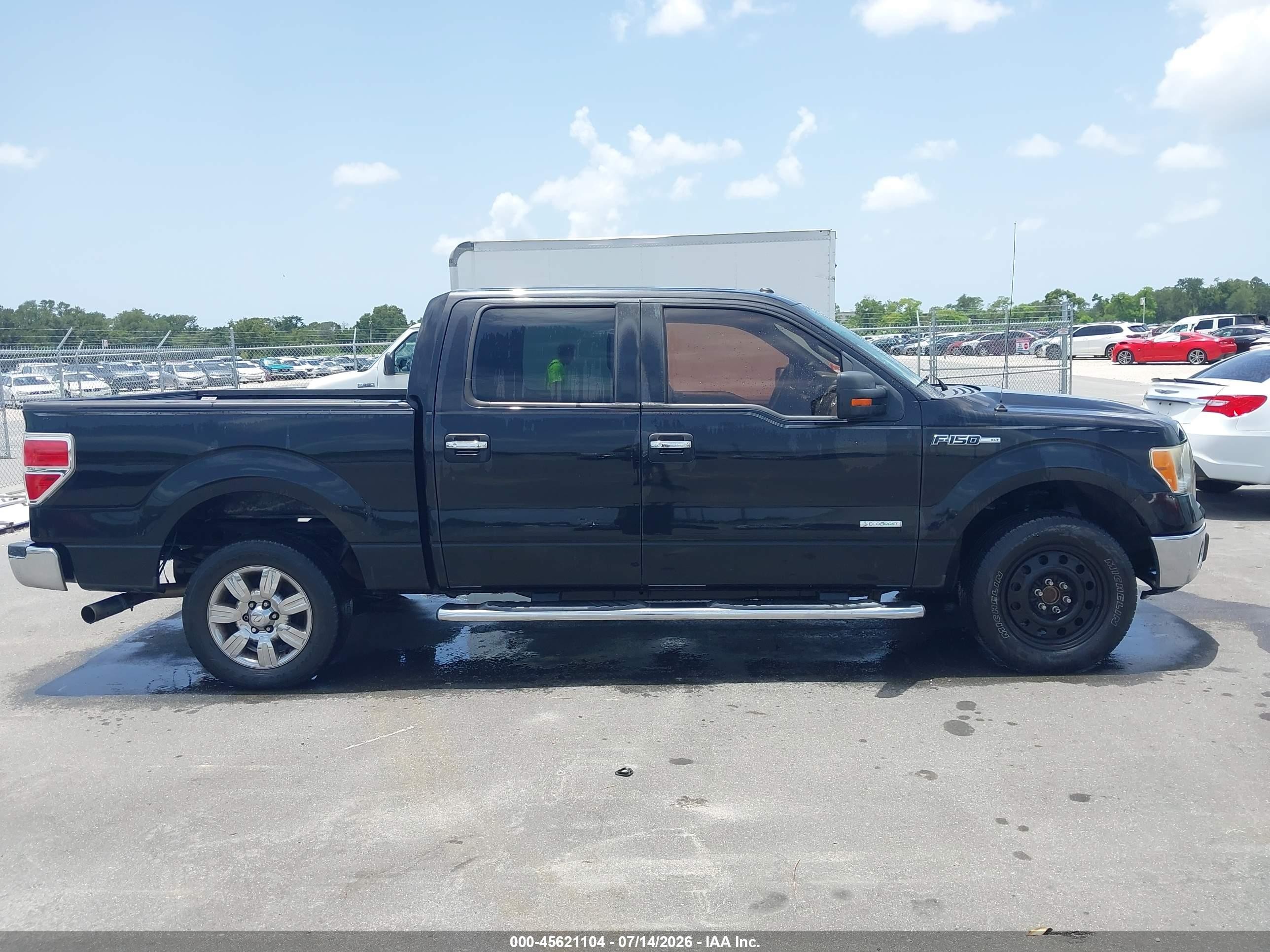 2012 Ford F-150 Xlt Black vin: 1FTFW1CT5CFB51583