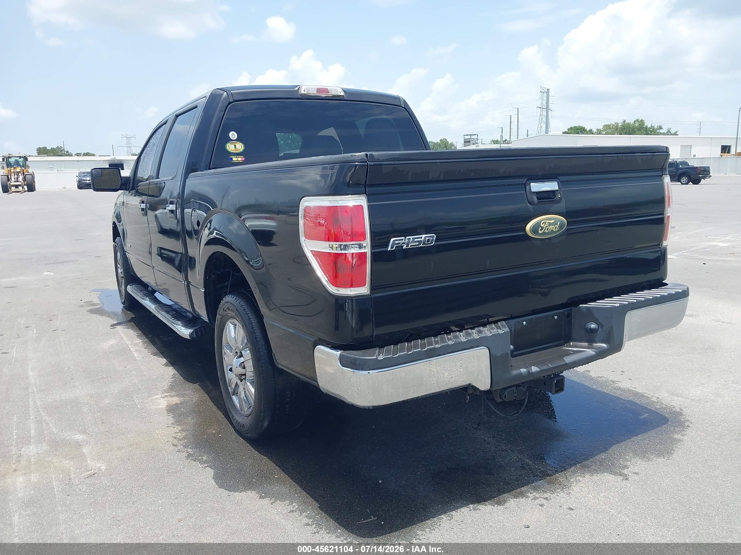 2012 Ford F-150 Xlt Black vin: 1FTFW1CT5CFB51583