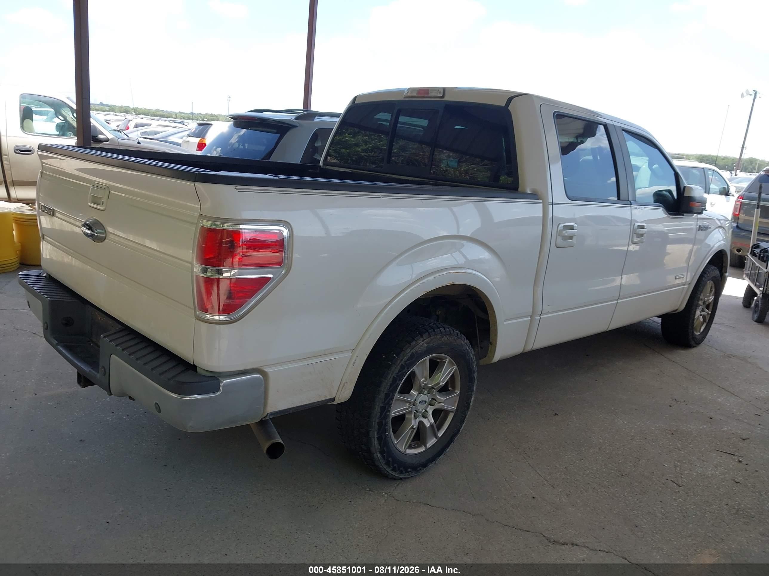 2013 Ford F-150 Lariat Белый vin: 1FTFW1CT5DKD41019