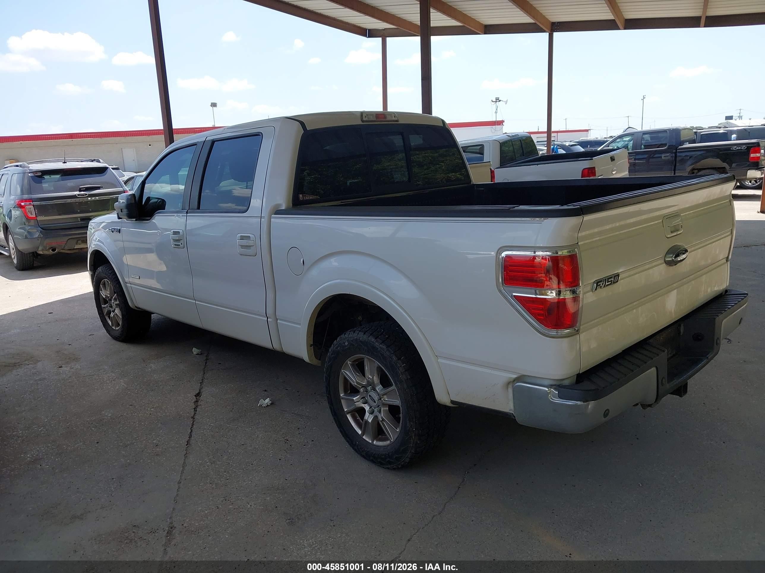 2013 Ford F-150 Lariat Белый vin: 1FTFW1CT5DKD41019