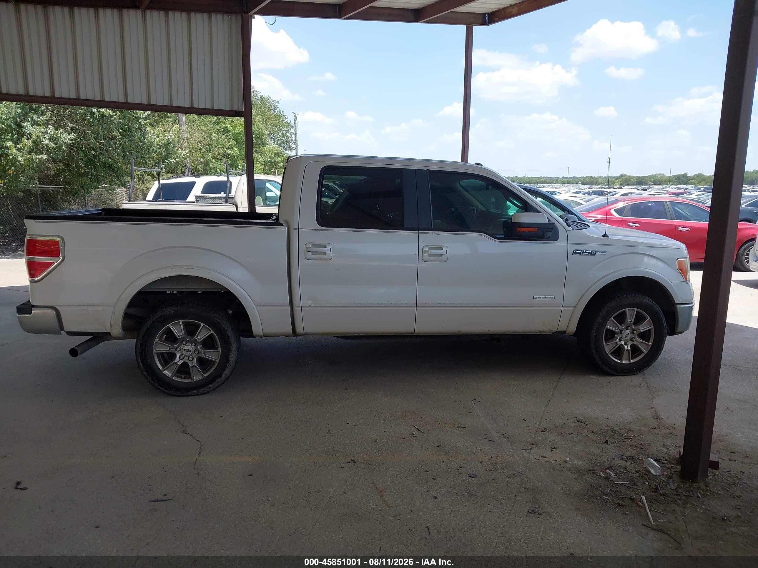 2013 Ford F-150 Lariat Белый vin: 1FTFW1CT5DKD41019