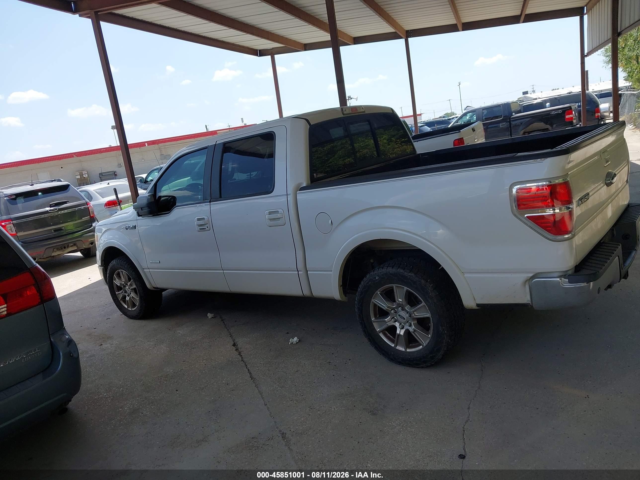 2013 Ford F-150 Lariat Белый vin: 1FTFW1CT5DKD41019