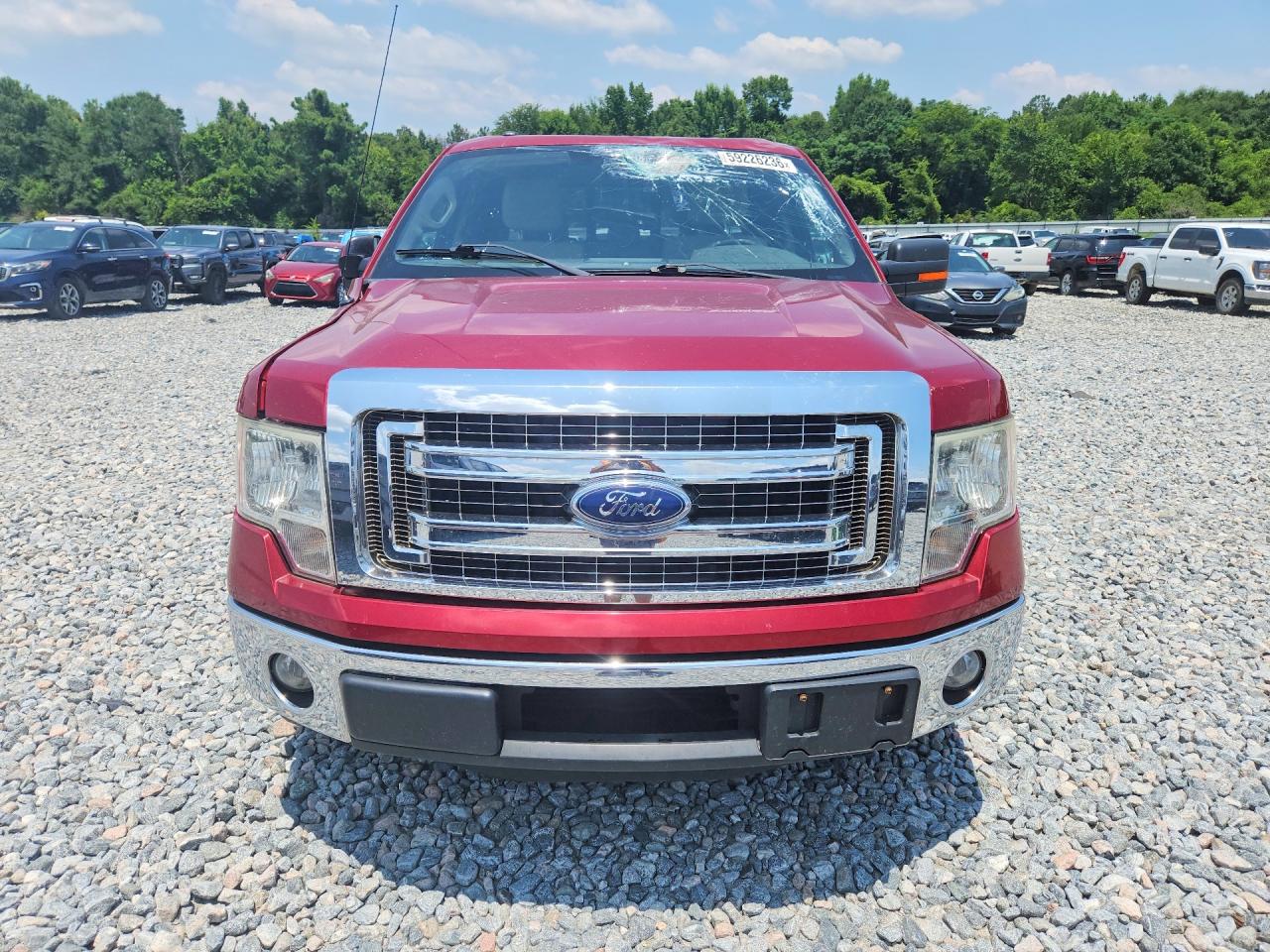 2013 Ford F150 Supercrew Red vin: 1FTFW1CT5DKD99549
