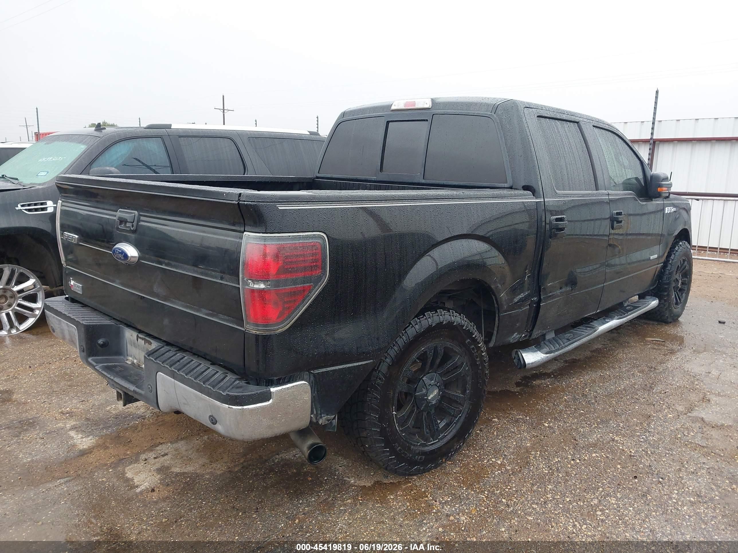 2013 Ford F-150 Xlt Black vin: 1FTFW1CT5DKF36523